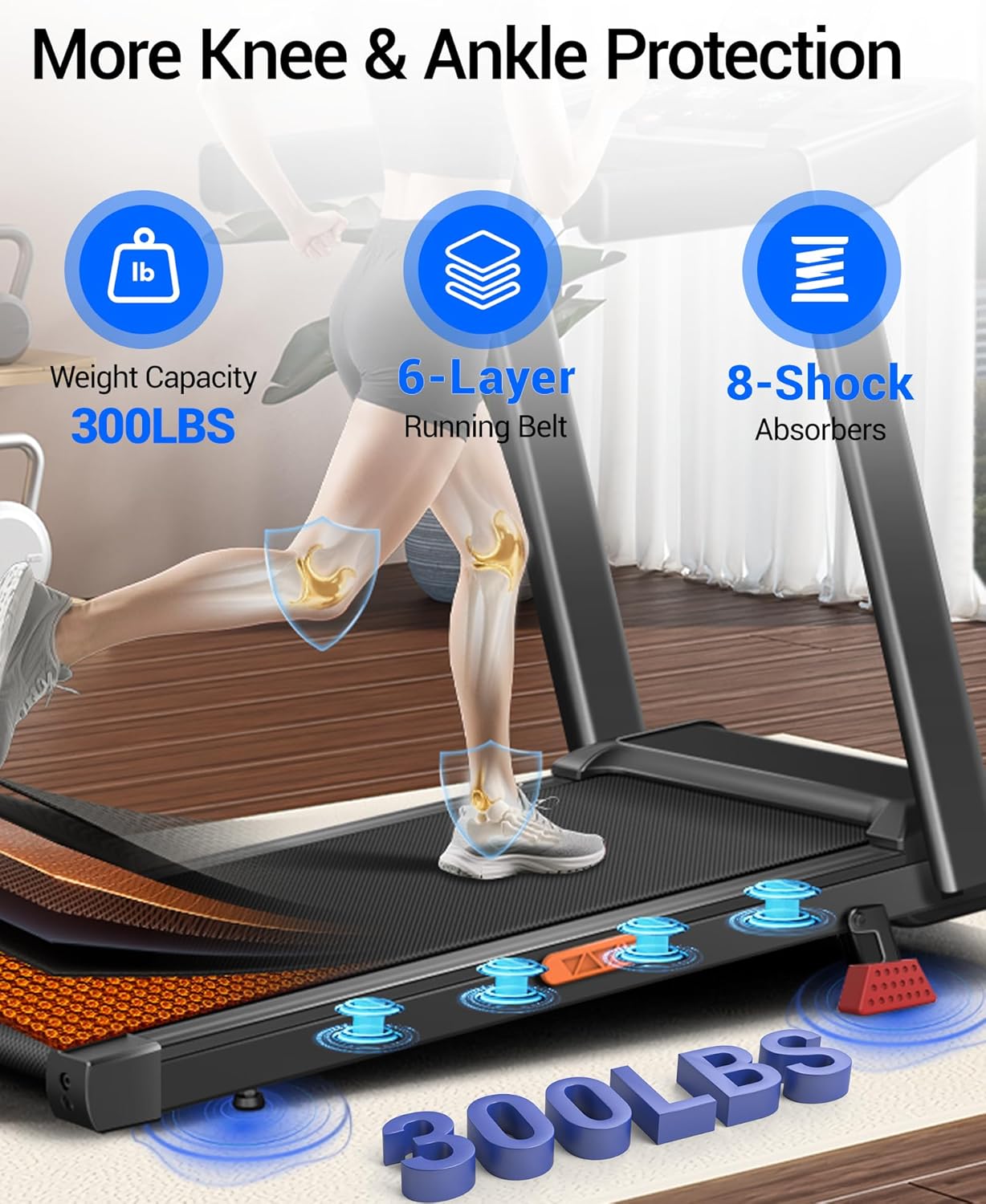 Tapis de course pliable 12 km/h électrique 12 programmes inclinaison