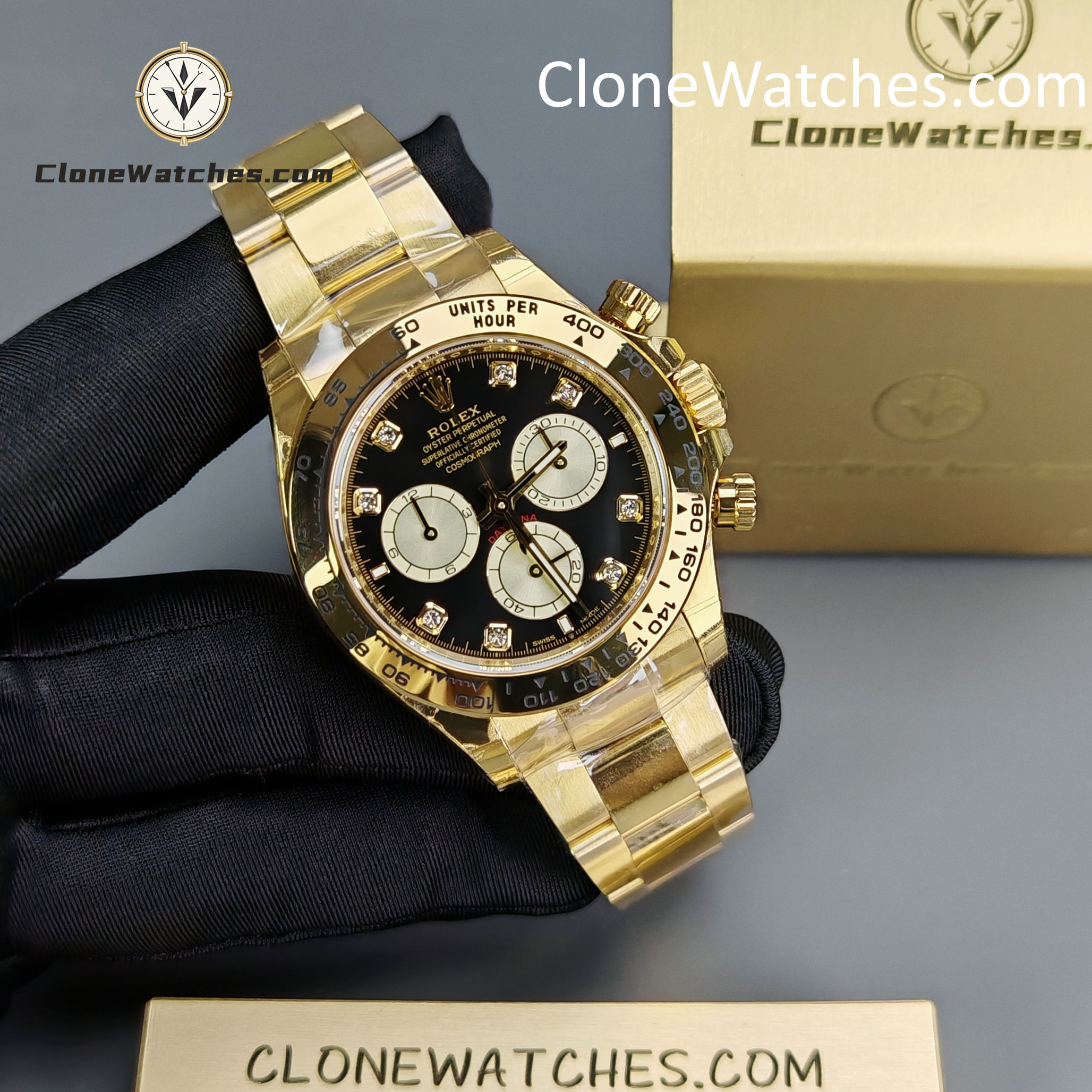 Rolex Super Clone Watches 1:1 Daytona 18k Gold M126508-0003 4131 Movement
