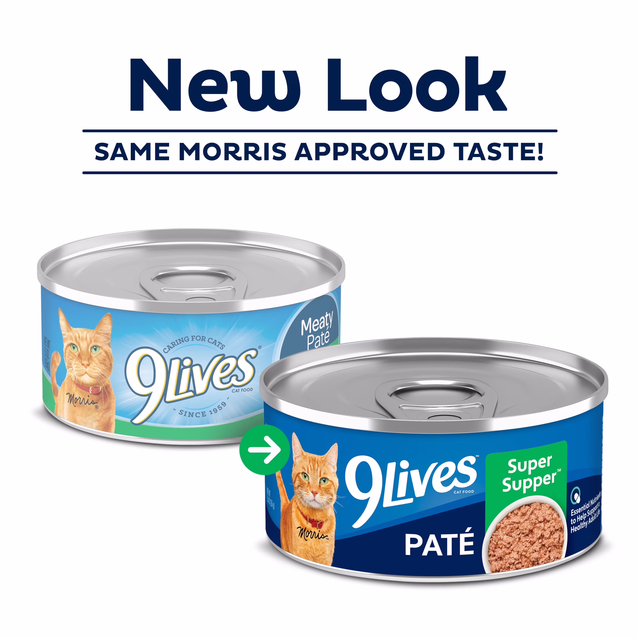 9Lives Super Supper Paté Wet Cat Food with Real Fish and Chicken, 5.5 oz Can