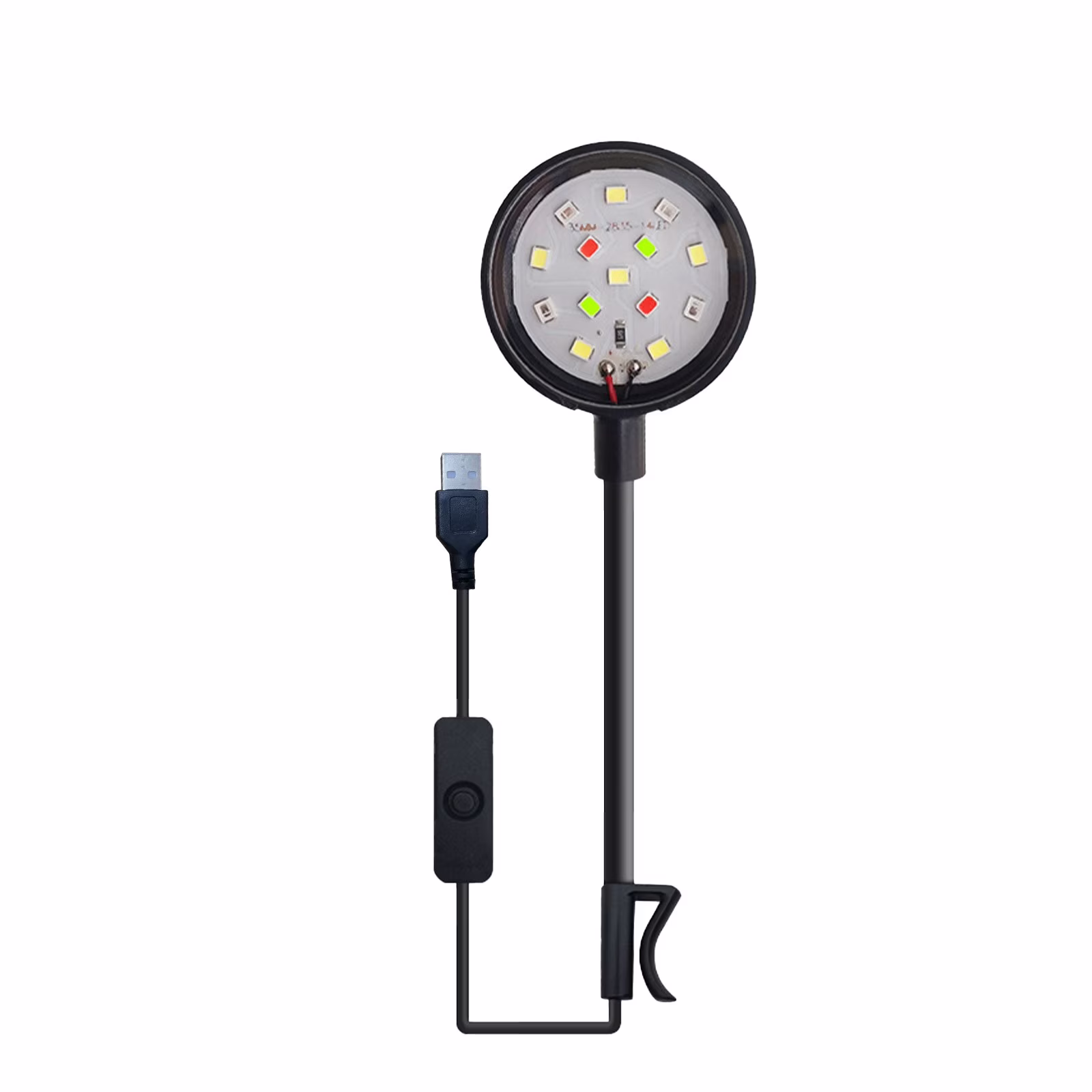 Tarmeek Aquarium LED Light, Full Spectrum Fish Tank Light with Multi-Color Modes, Dimmable Waterproof Lighting for Planted Tank, Energy-Saving Clip-On Lamp for Aquarium Decoration