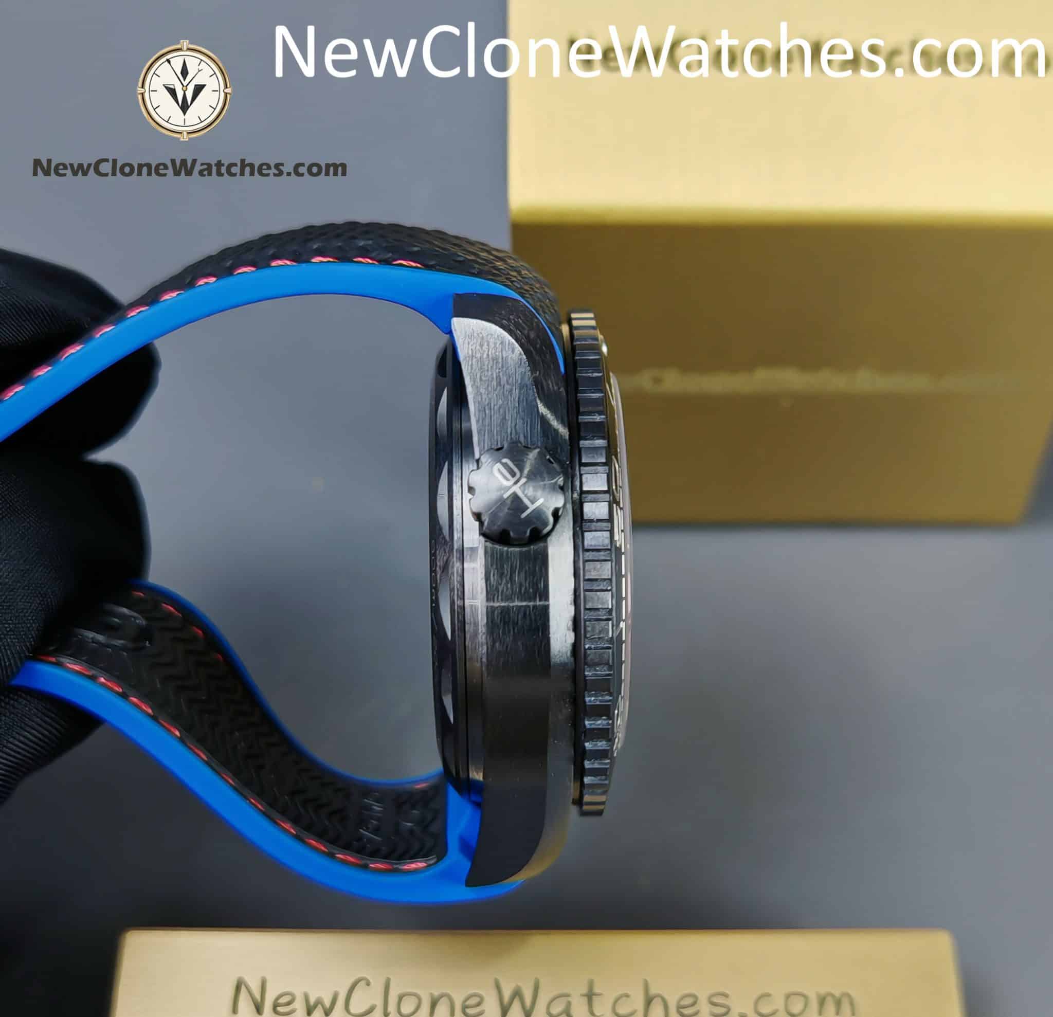 OMEGA Super Clone Watches 1:1 Seamaster Planet Ocean 600M ��ETNZ�� Deep Black 215.92.46.22.01.004 45.5MM