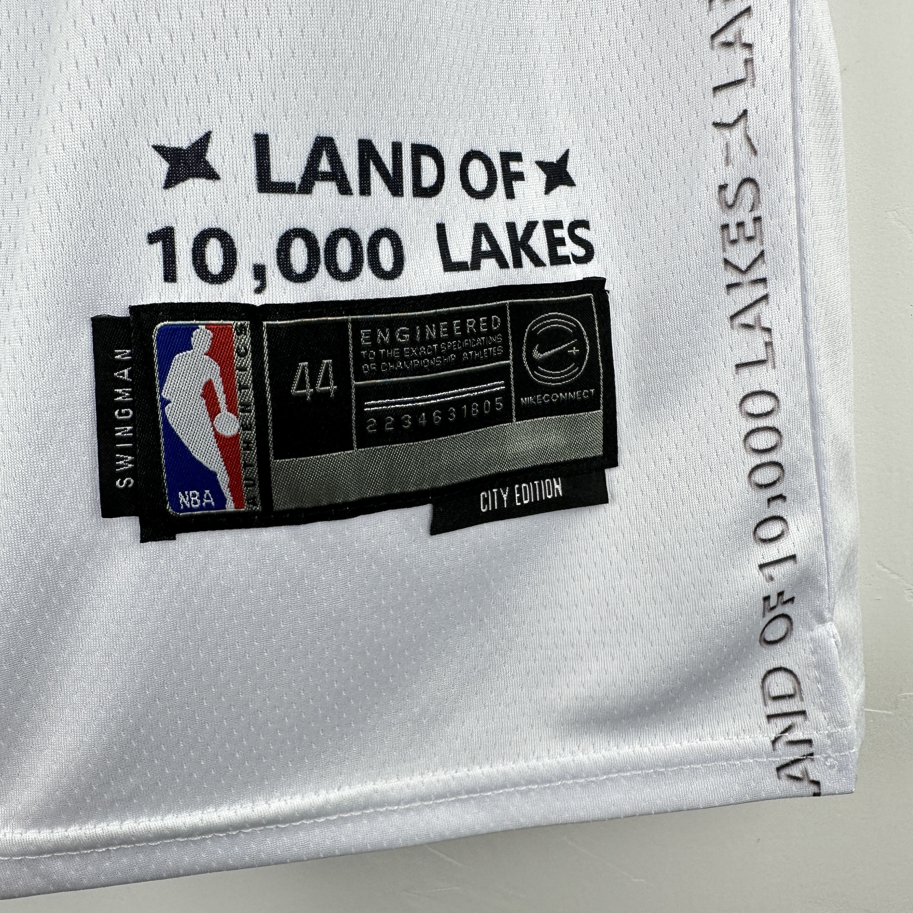 Embroidery 25th season Timberwolves City Edition No. 5 Edwards