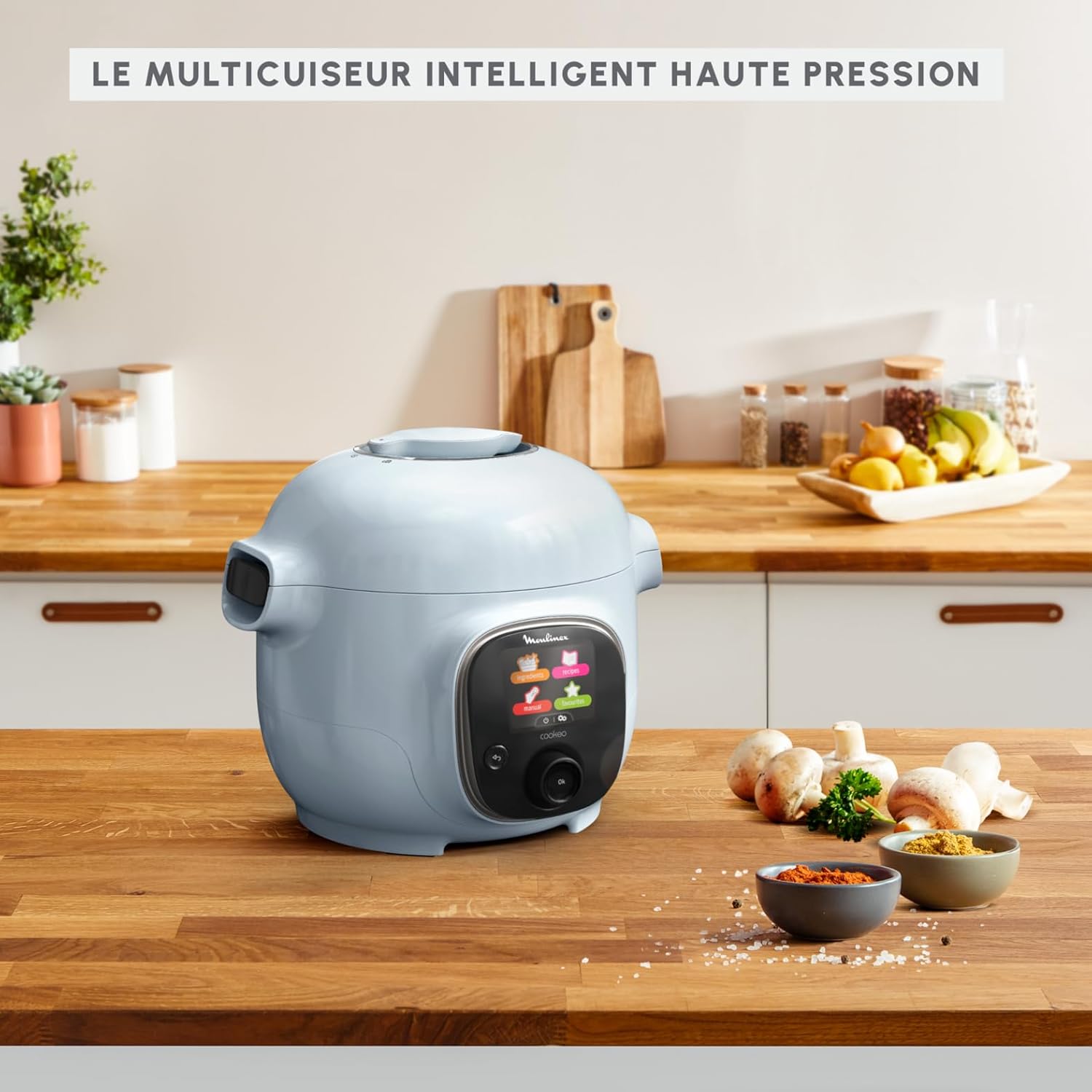 Multicuiseur intelligent Cookeo Mini 3L 150 recettes cuisson haute pression CE880410