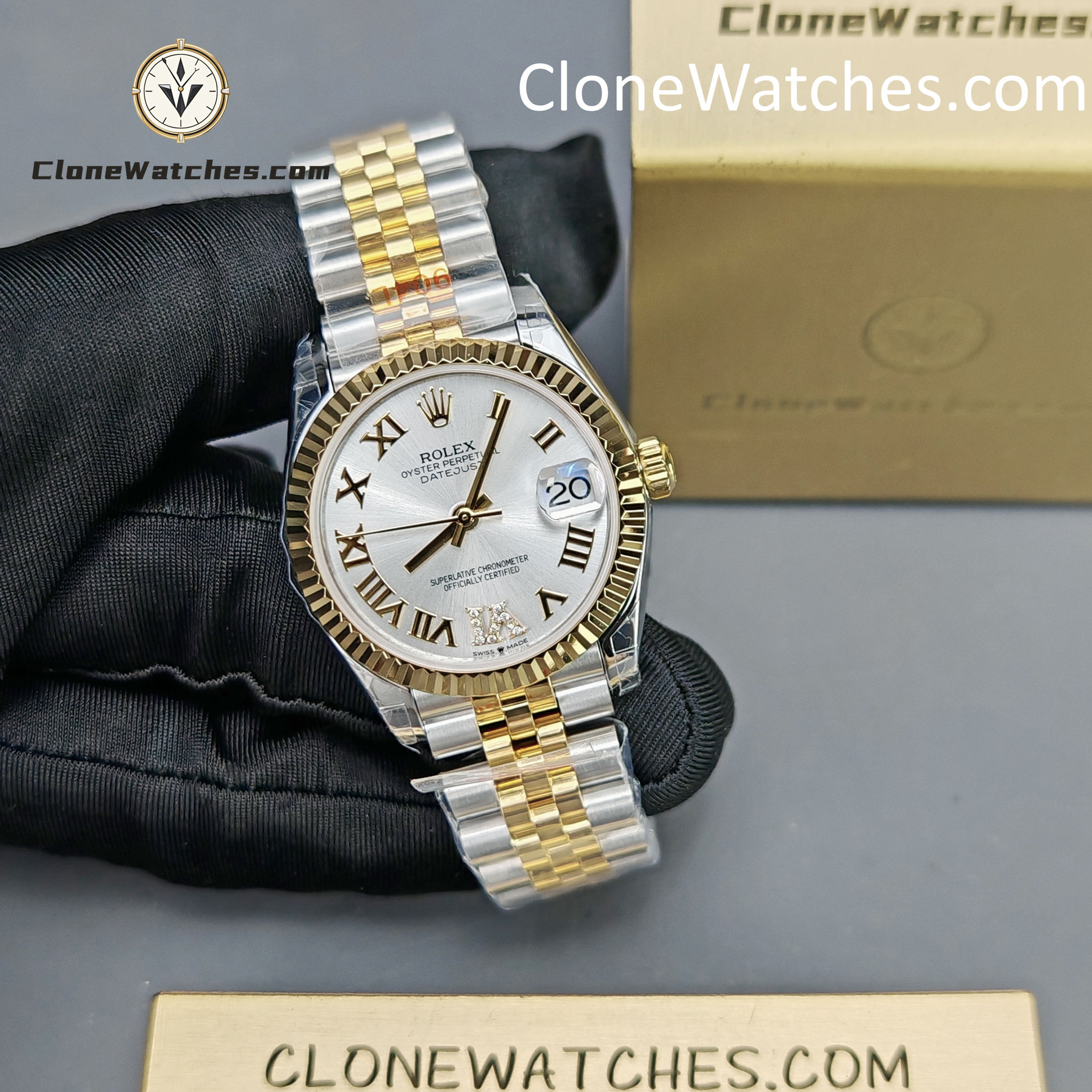 Rolex Super Clone Watches 1:1 DateJust m278273-0004 Jubilee 31MM 2236 Movement