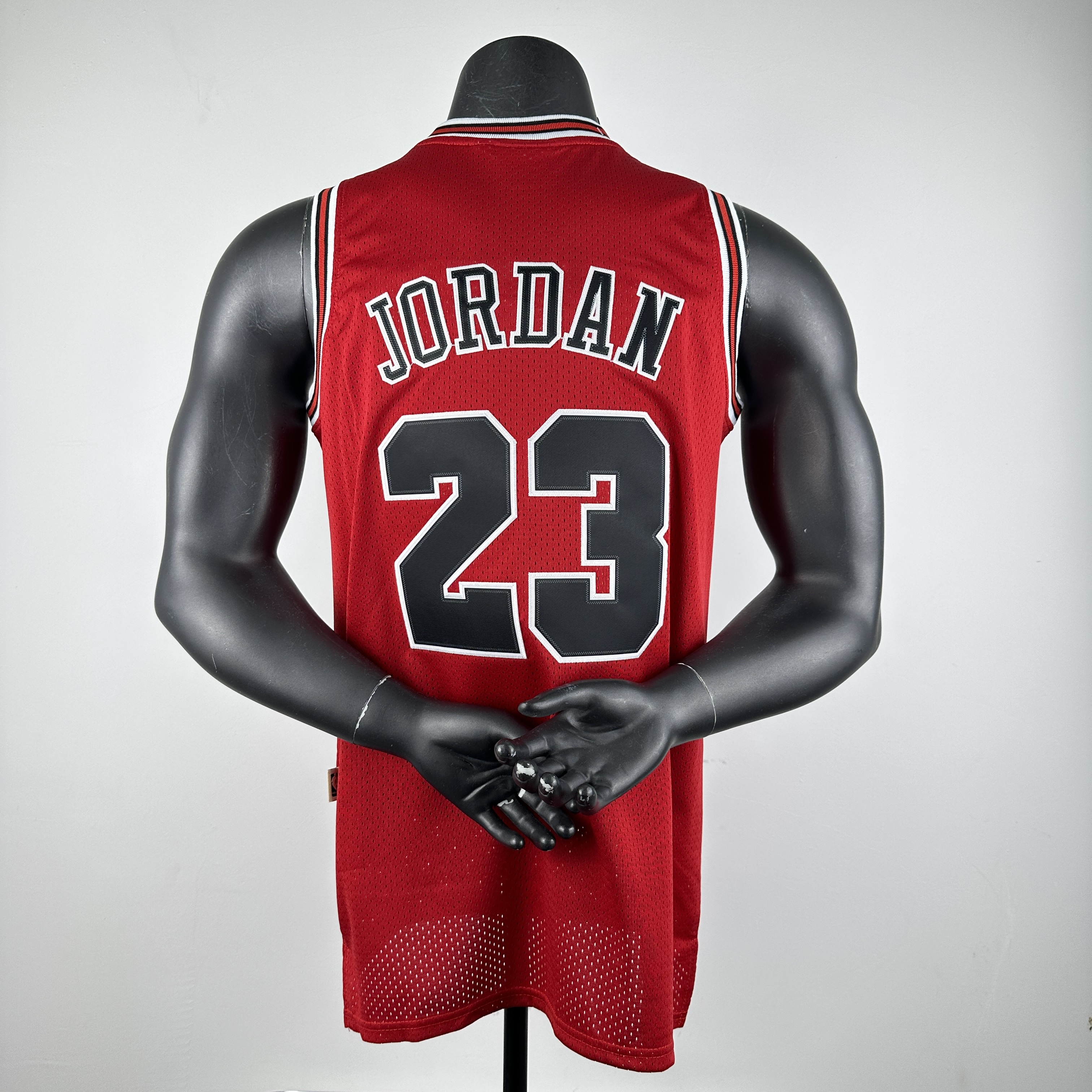 Embroidered MN retro jersey Bulls 97/98 season red No. 23 Jordan