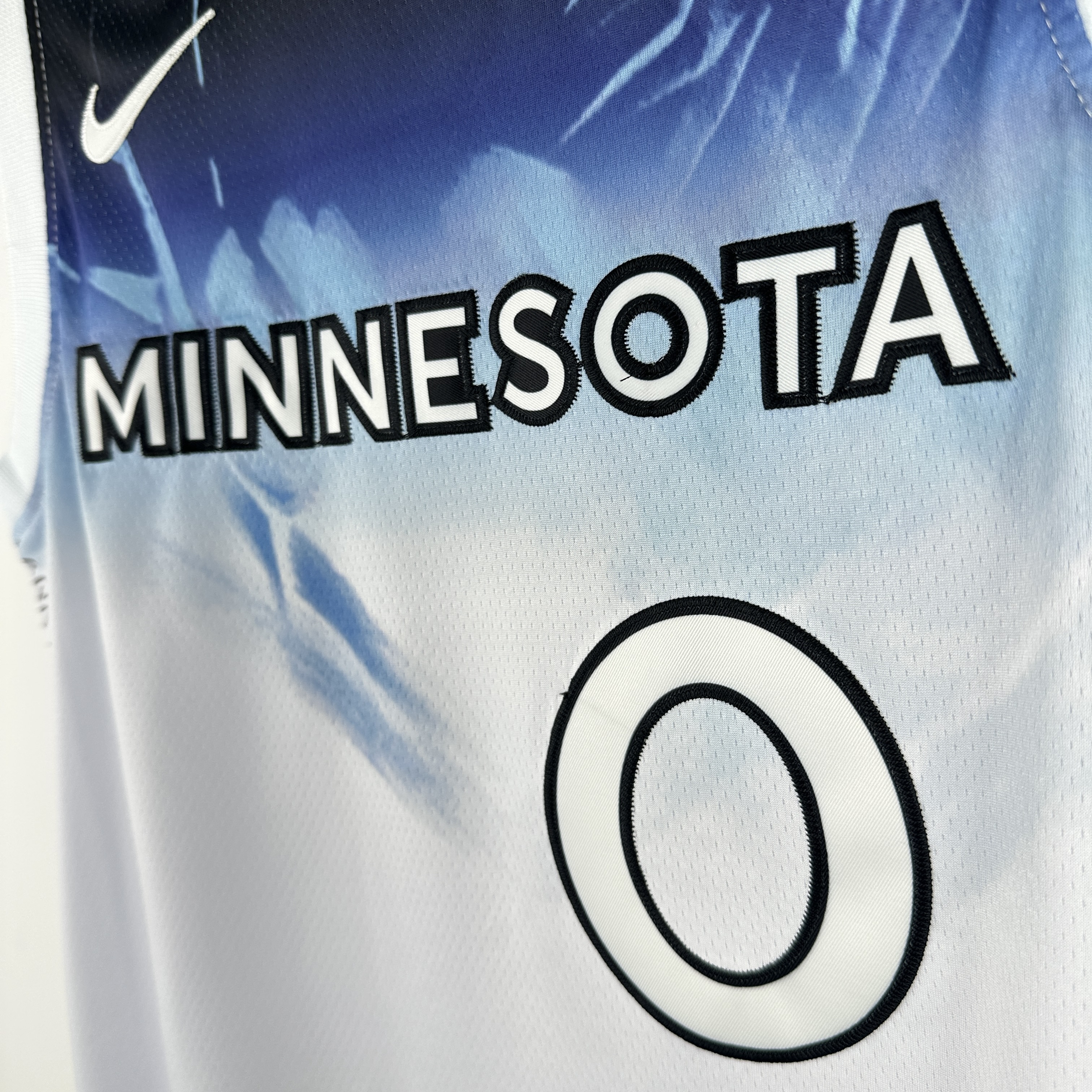 Embroidered 25th Season Timberwolves City Edition No. 0 DiVincenzo