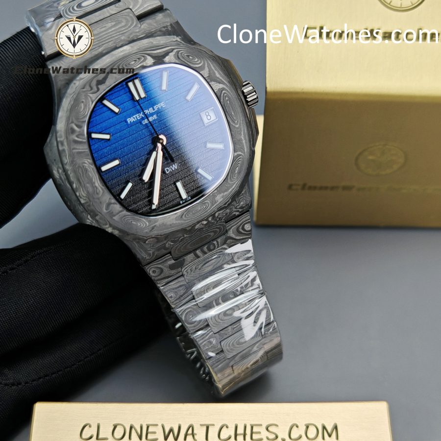 Modified Super Clone Watches 1:1 DiW Patek Philippe Nautilus 5711 BLACK GRAIL G-BLUE