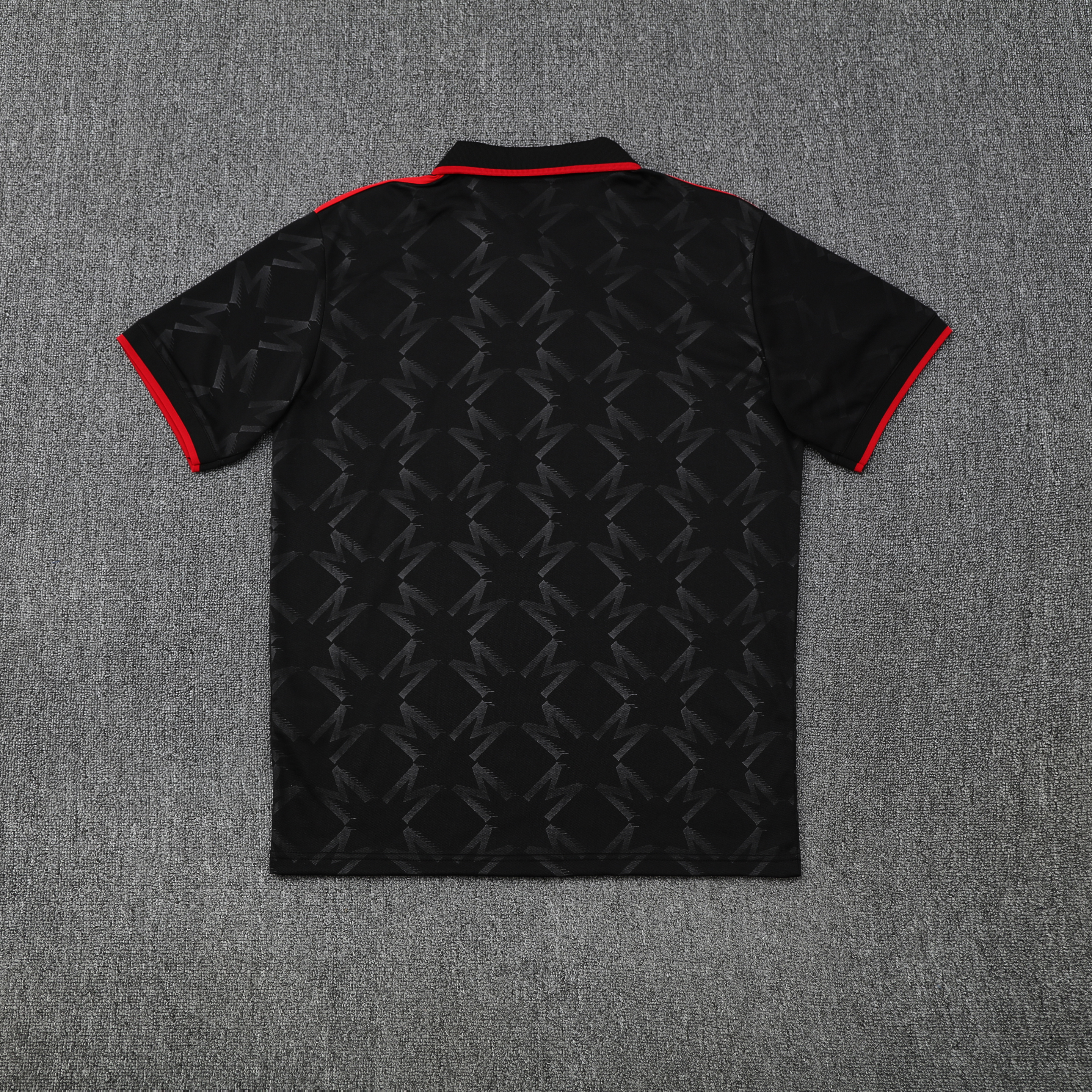 25-26 Manchester United (Polo Shirt) Black Training Shirt - Fan Edition