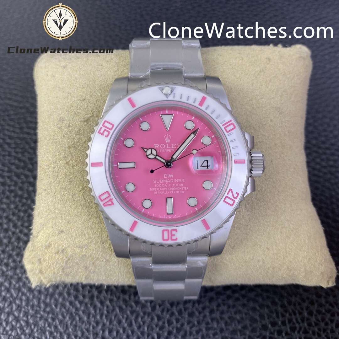 Modified Super Clone Watches 1:1 DiW Rolex Submariner FUCHSIA 3235 Movement