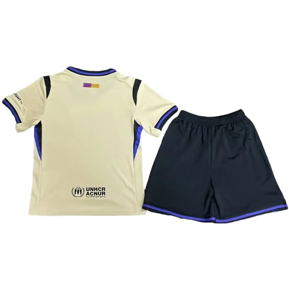 25-26 Barcelona Away Jersey Children's Set - Fans Edition
