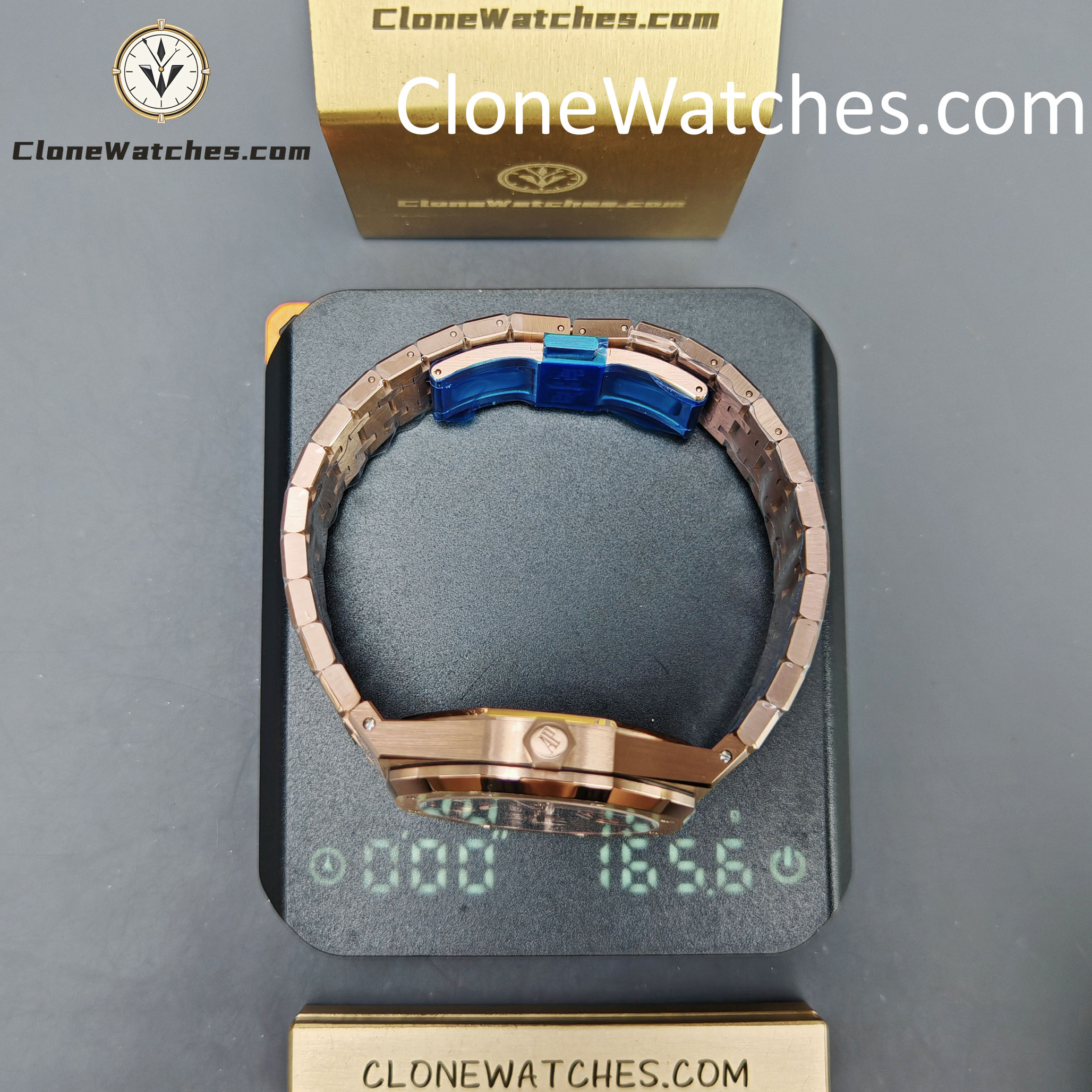 Audemars Piguet Super Clone Watches 1:1 Royal Oak Rose Gold 15500 Black Dial