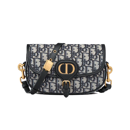 DIOR BOBBY EAST-WEST BAG Blue Dior Oblique Jacquard