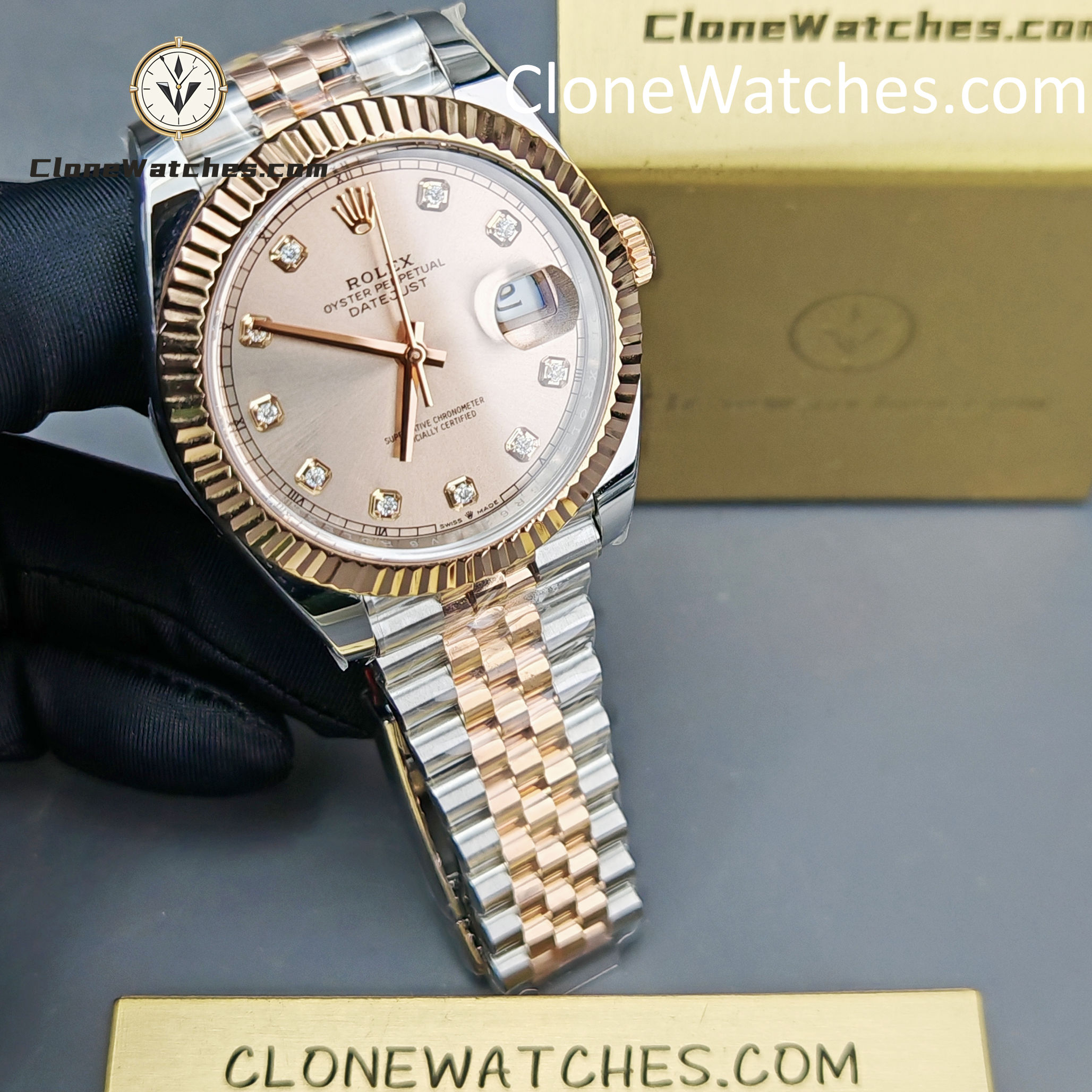 Rolex Super Clone Watch 1:1 DateJust m126331-0008 Jubilee 41MM 3235 Movement