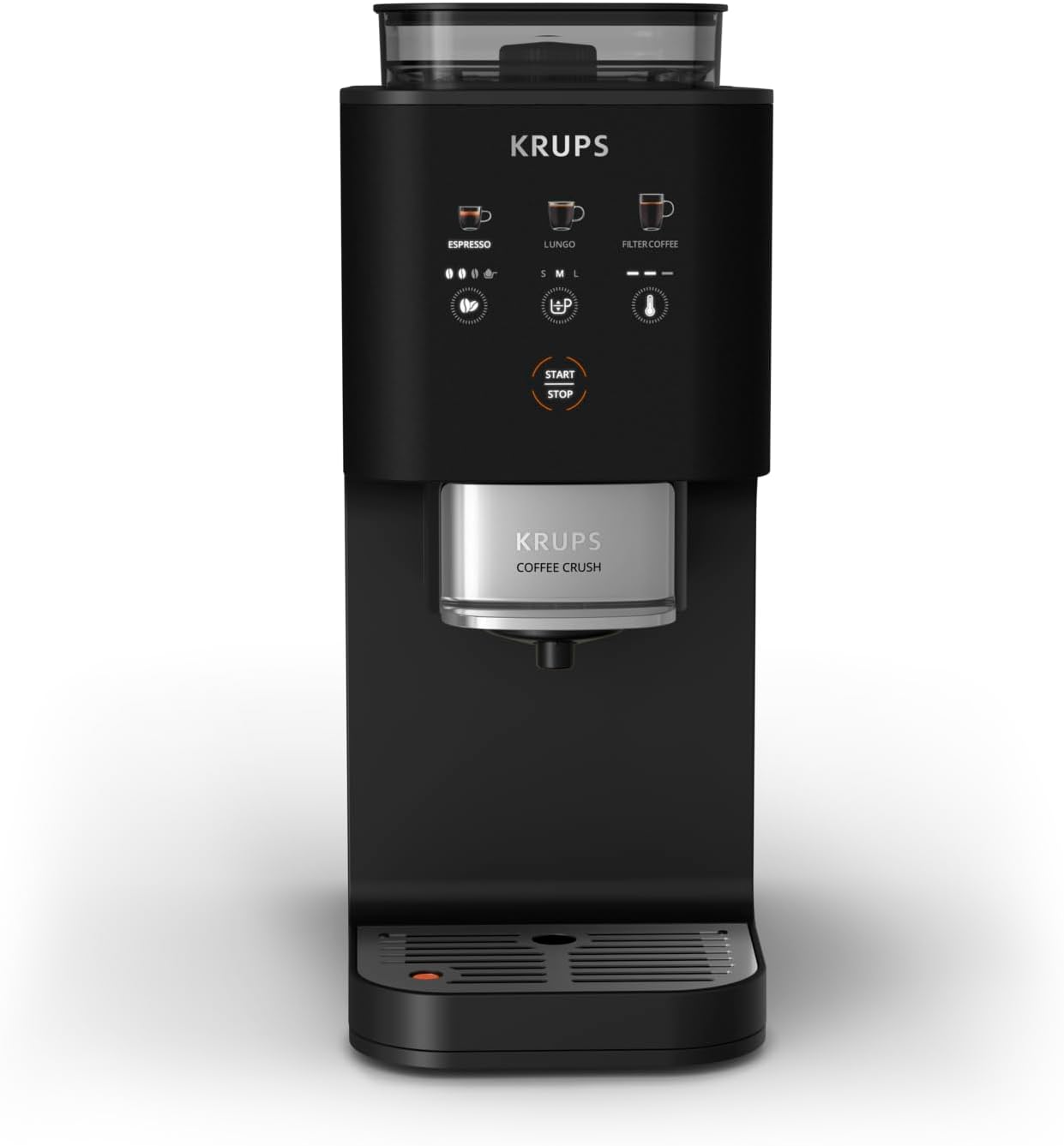 Machine café grains Coffee Crush Extra compacte nettoyage facile noir