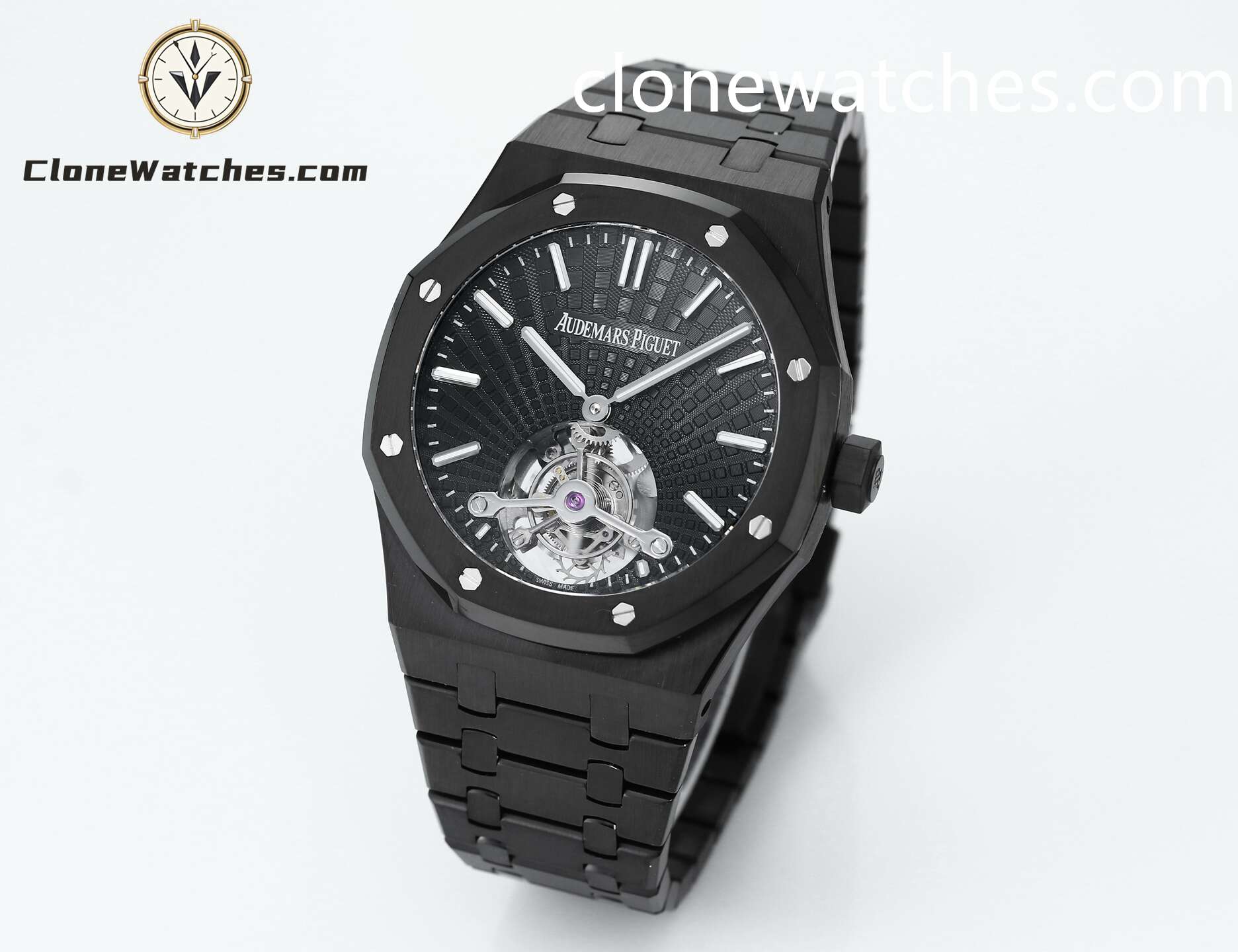 Audemars Piguet Super Clone Watches 1:1 Royal Oak 26522CE Black Tourbillon Dial 41mm