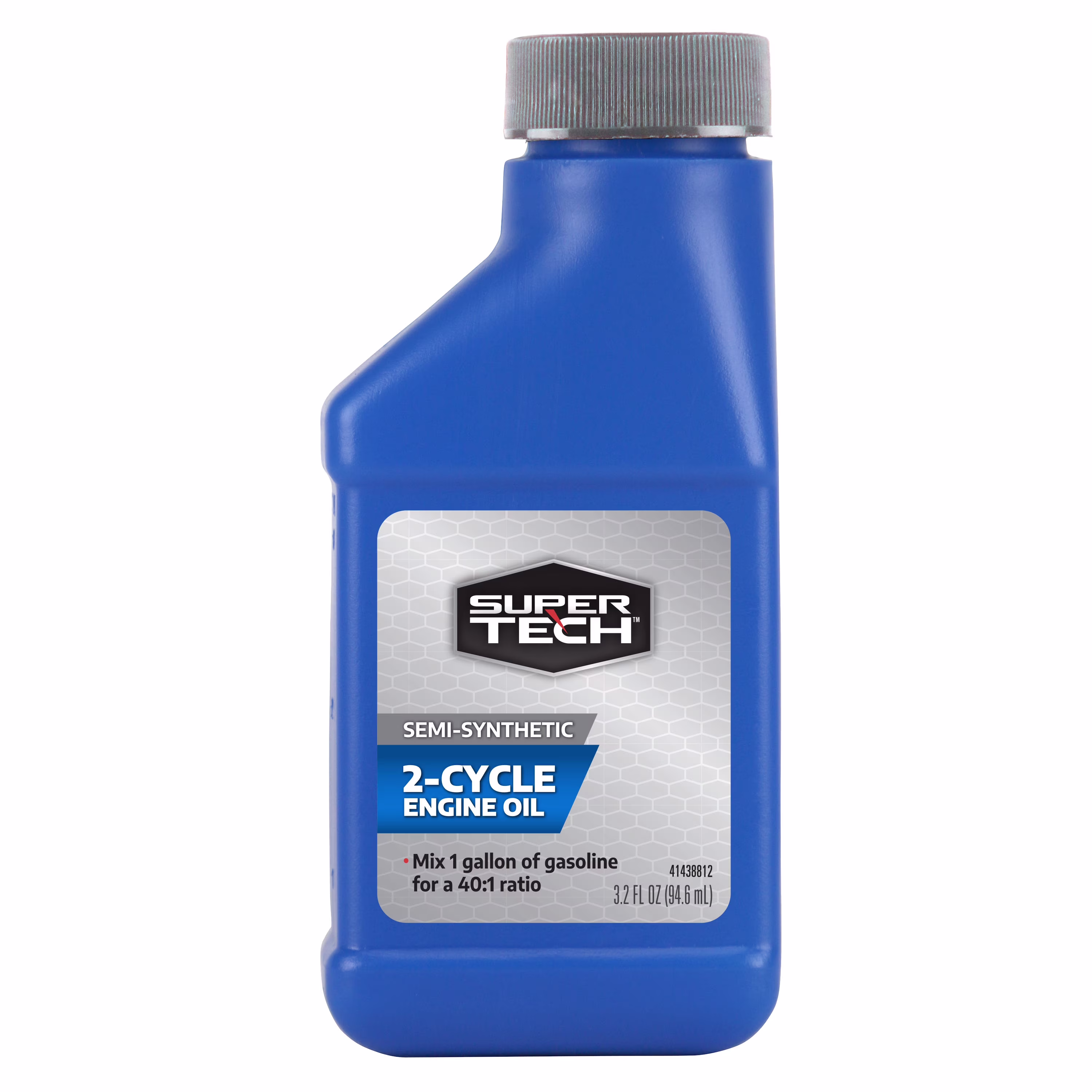 Super Tech Semi Synthetic 2 Cycle Lubricating Oil for Lawn Mowers, Motorcycles, and Trucks - 3.2 oz