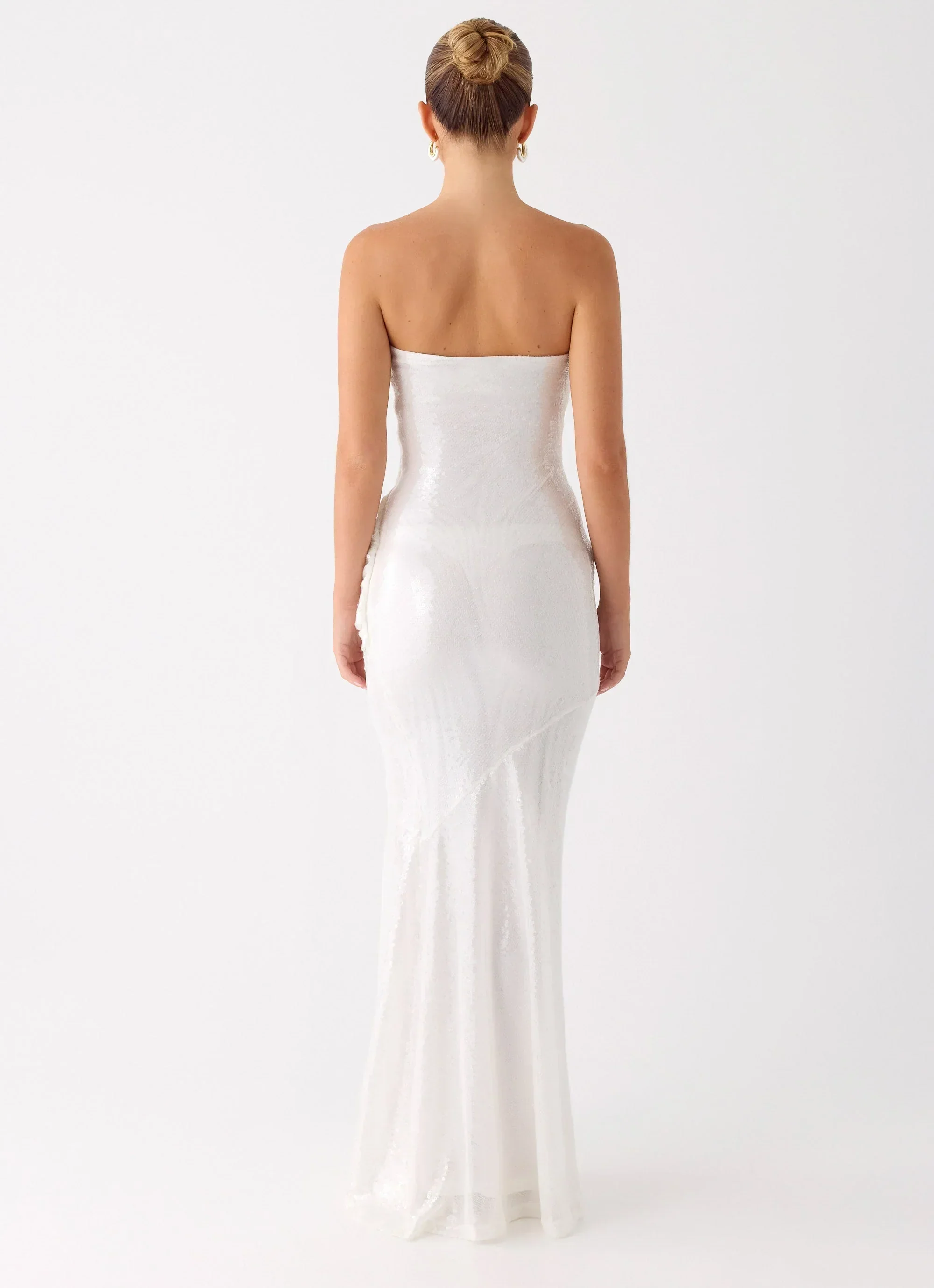 Anticipating Sequin Maxi Dress - White
