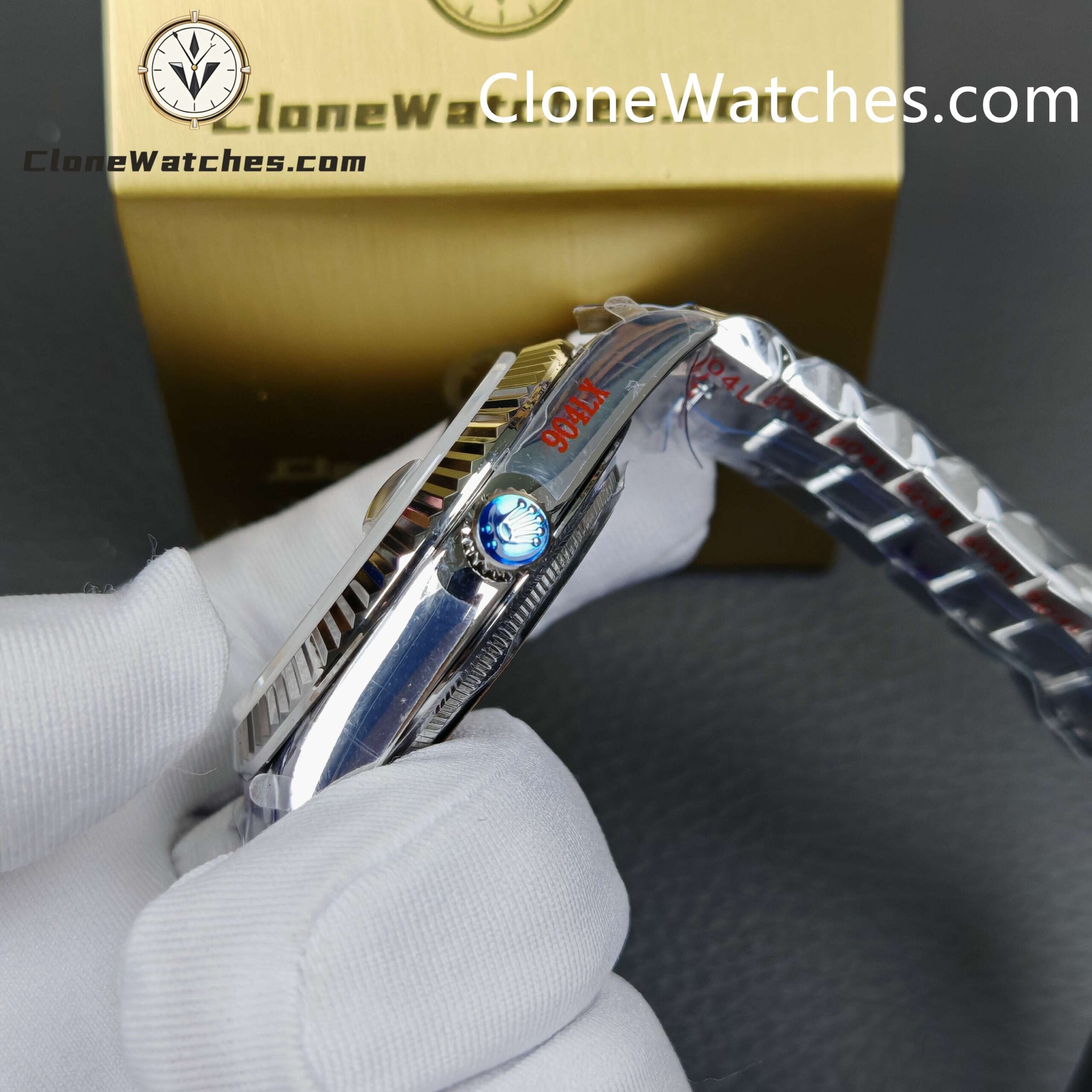 Rolex Super Clone Watches 1:1 Day Date White Dial 40mm m228239-0055 3255 Movement