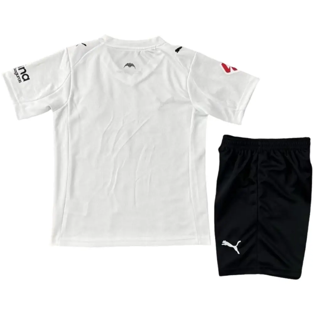 2025-26 Valencia Home Short Sleeve Jersey - Children's suit Fans Edition