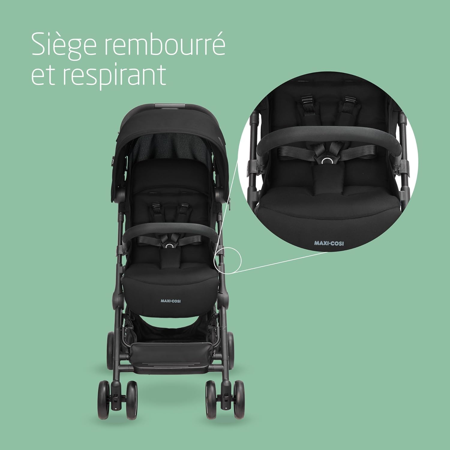 Poussette canne légère compacte 0 22 kg pliage automatique