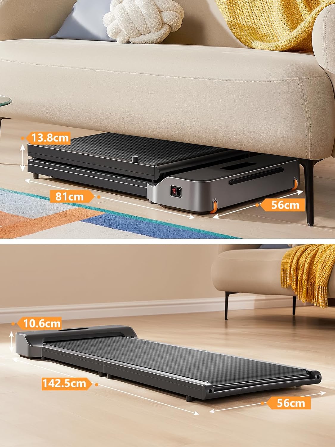 Tapis marche pliable électrique silencieux 6 km h télécommande