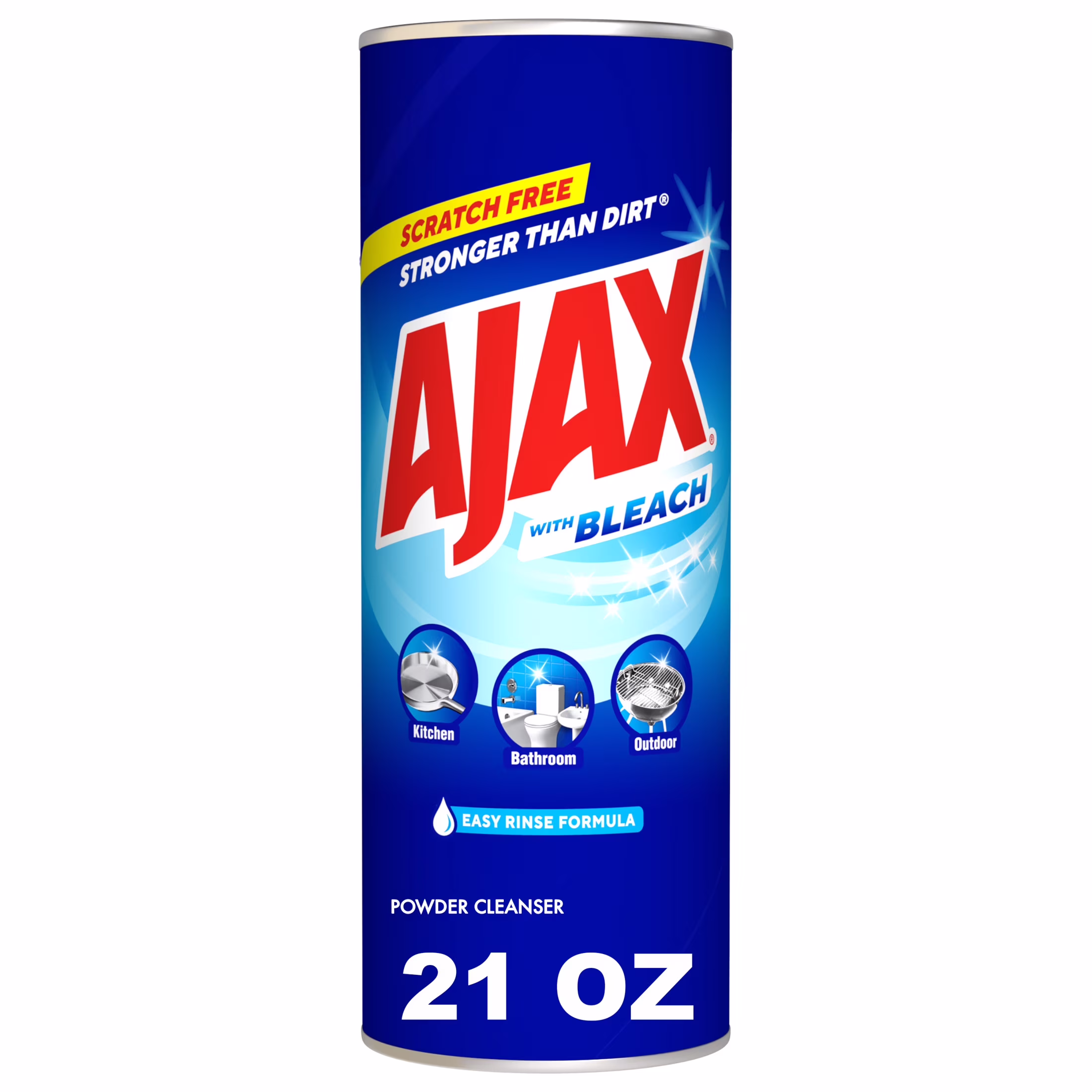 Ajax Powder Cleanser with Bleach, Multi-Purpose Cleaner, Scratch-Free Formula, 21 oz