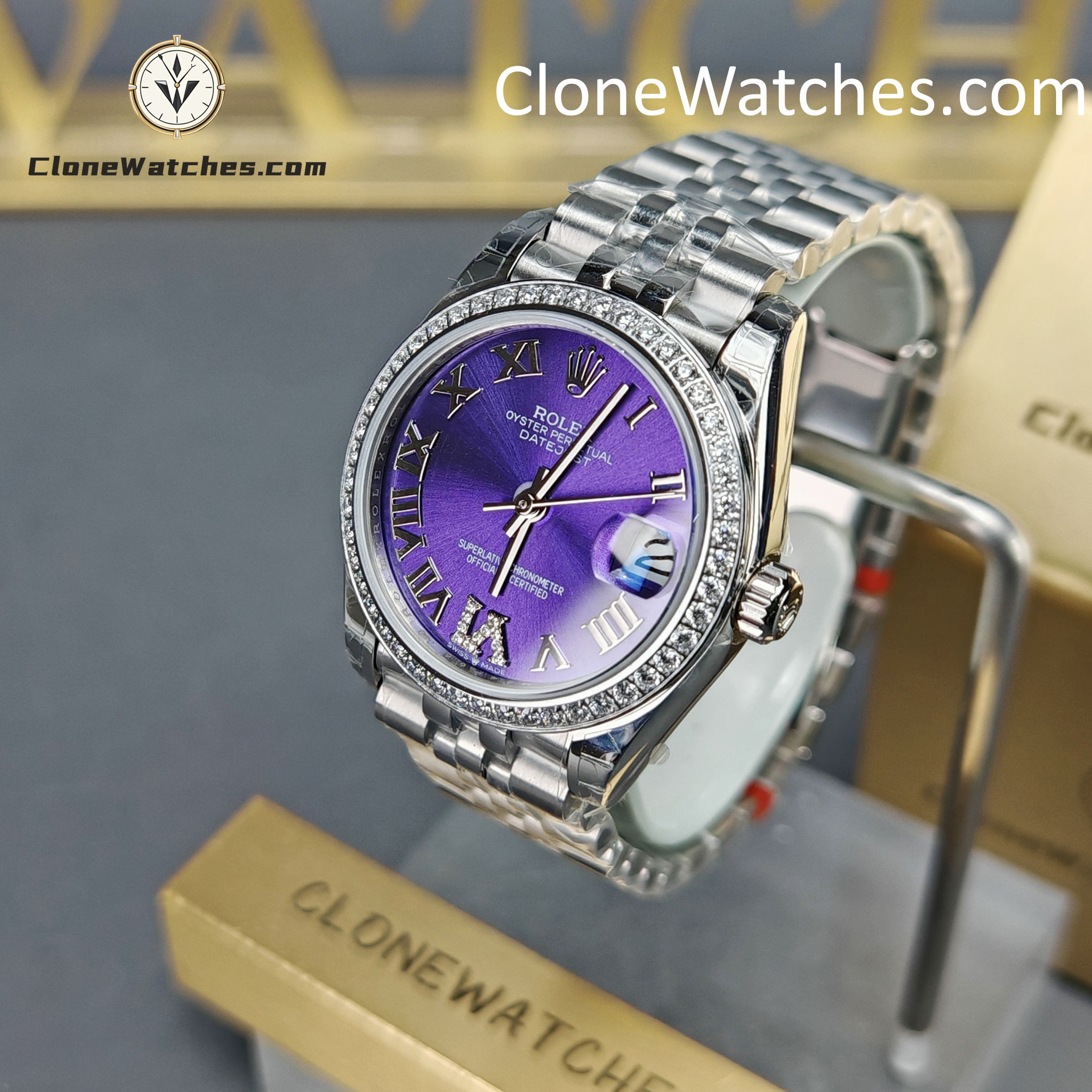 Rolex Super Clone Watches 1:1 DateJust m278384rbr-0030 Jubilee 31MM 2236 Movement