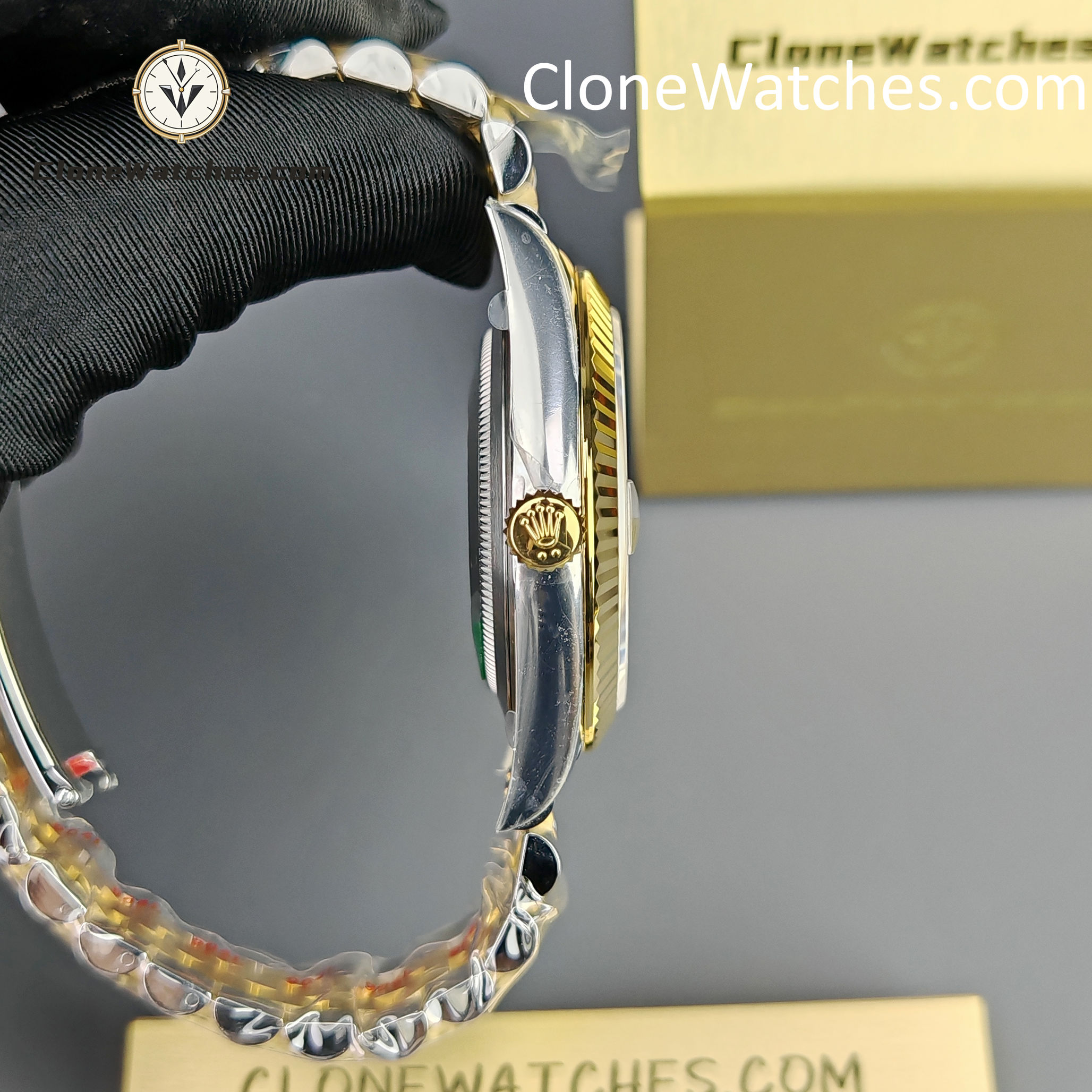 Rolex Super Clone Watches 1:1 DateJust Gold Dial 126333 – 0010 Jubilee 41MM 3235 Movement