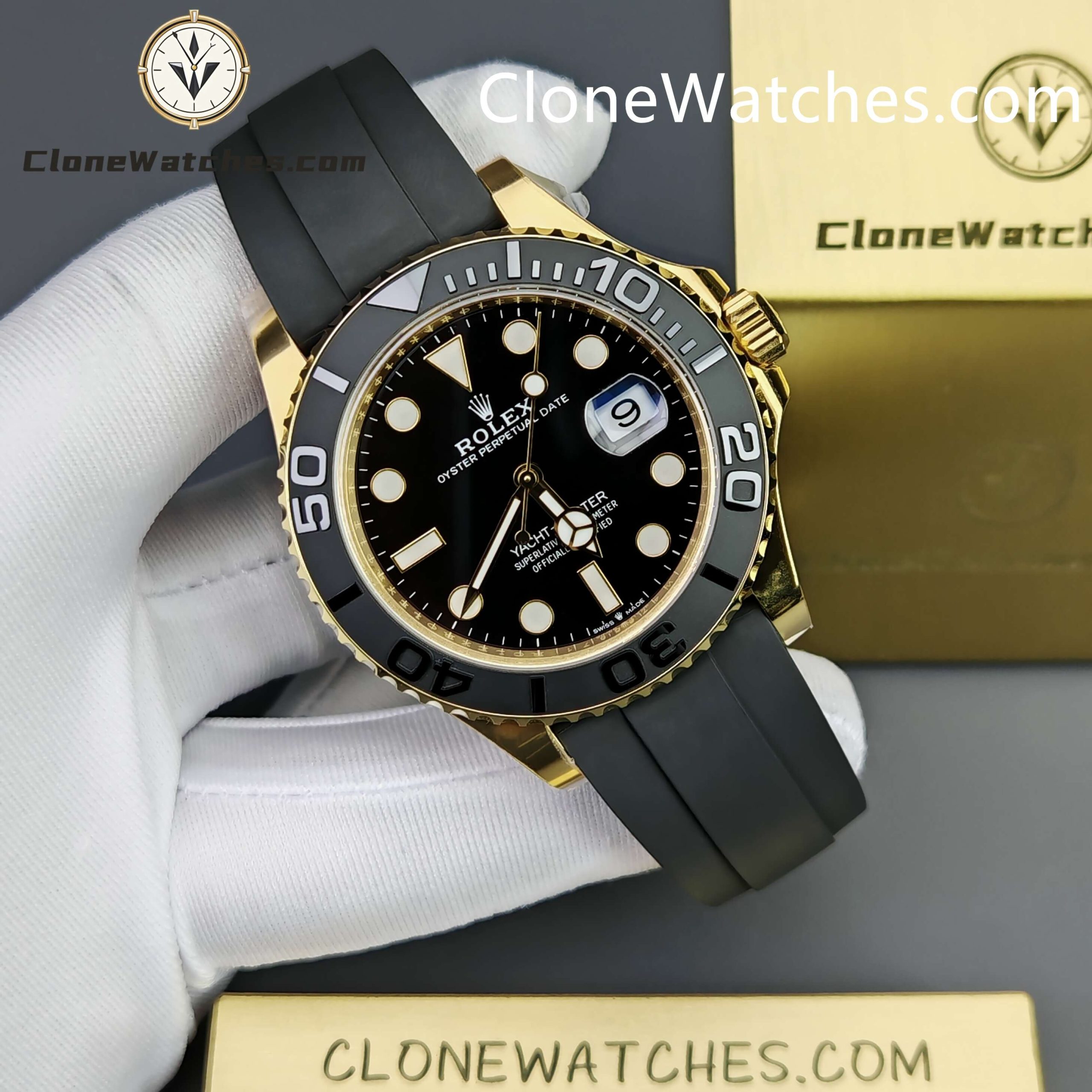 Rolex Super Clone Watches 1:1 Yacht Master 18k Gold 226658 3235 Movement