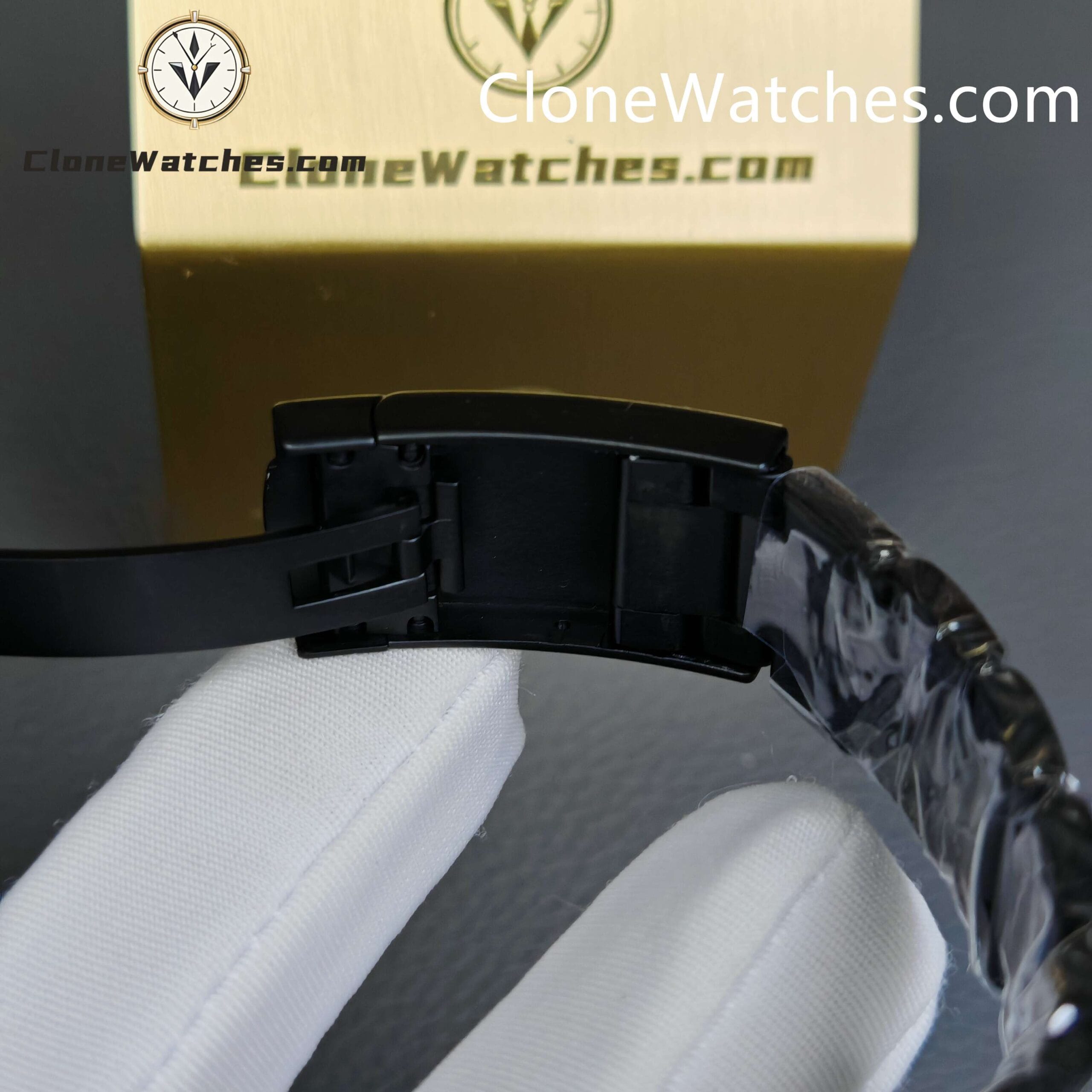 Modified Super Clone Watches 1:1 Rolex Tourbillon All Black Automatic movement