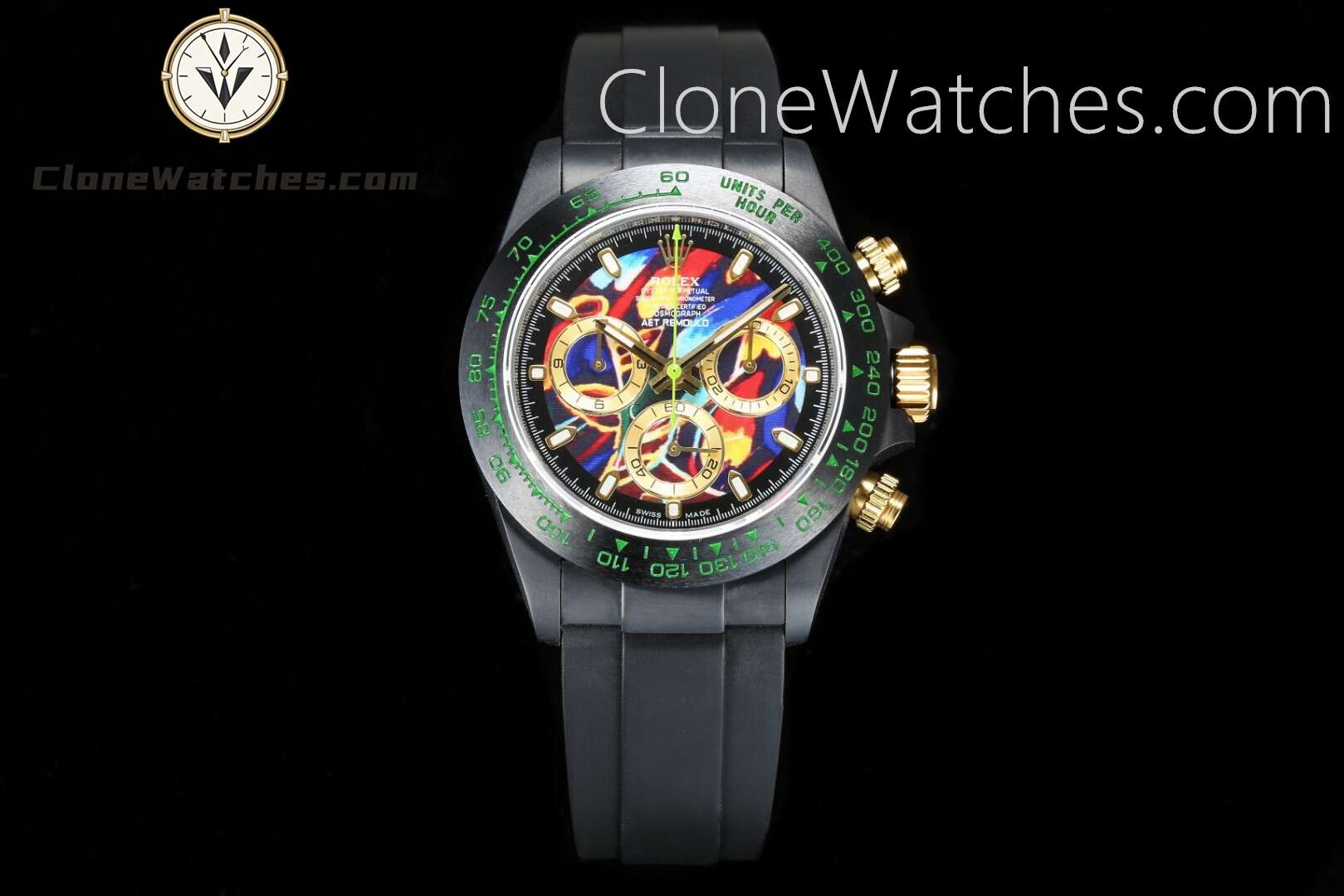 Modified Super Clone Watches 1:1 AET Rolex Daytona ceramic CHARLES THE GREAT