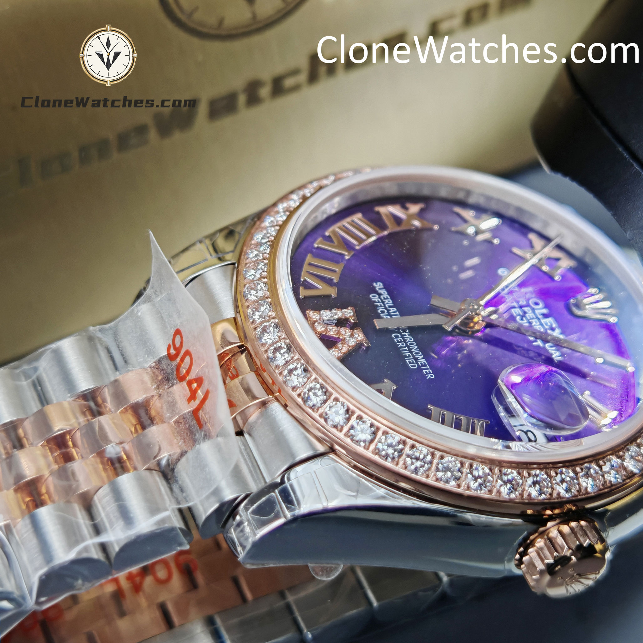 Rolex Super Clone Watches 1:1 DateJust m278381rbr-0020 Jubilee 31MM 2236 Movement