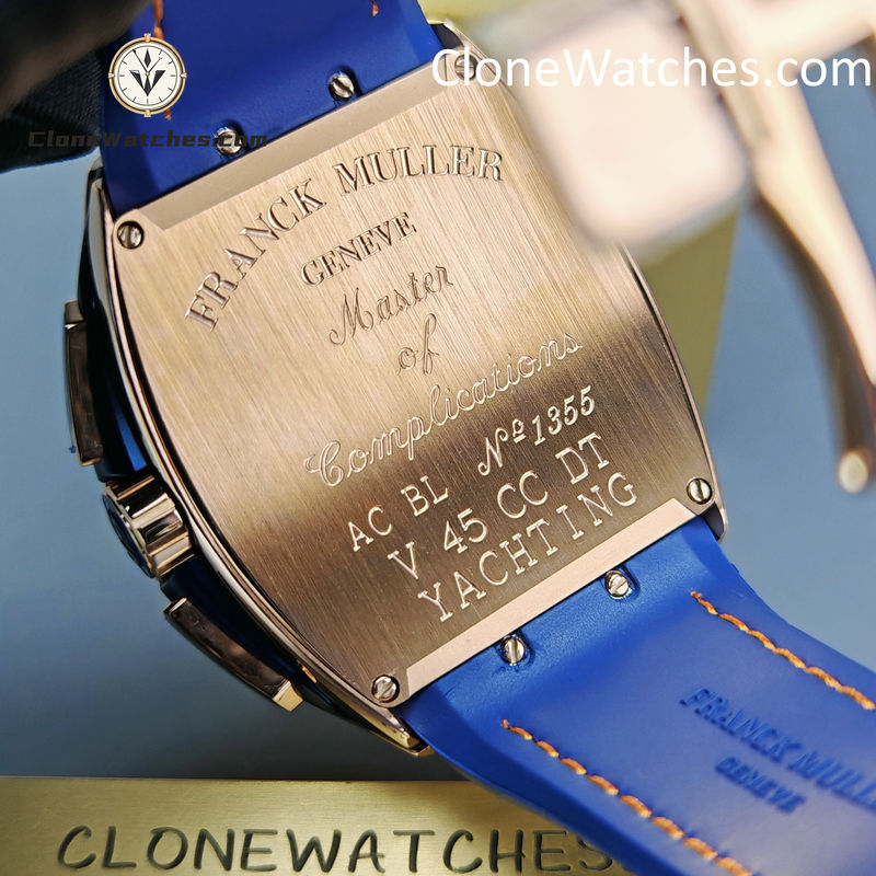 Franck Muller Super Clone Watches 1:1 V45 Blue Dial Yachting