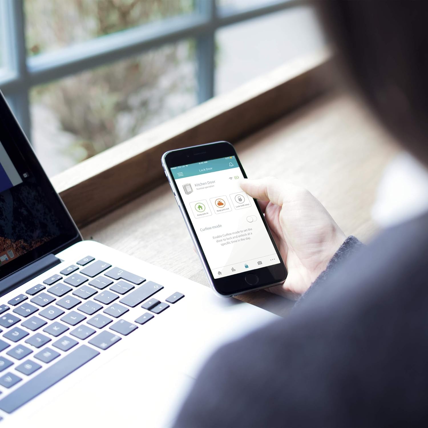 Chatière électronique connectée DualScan avec hub compatible puce RFID contrôle app