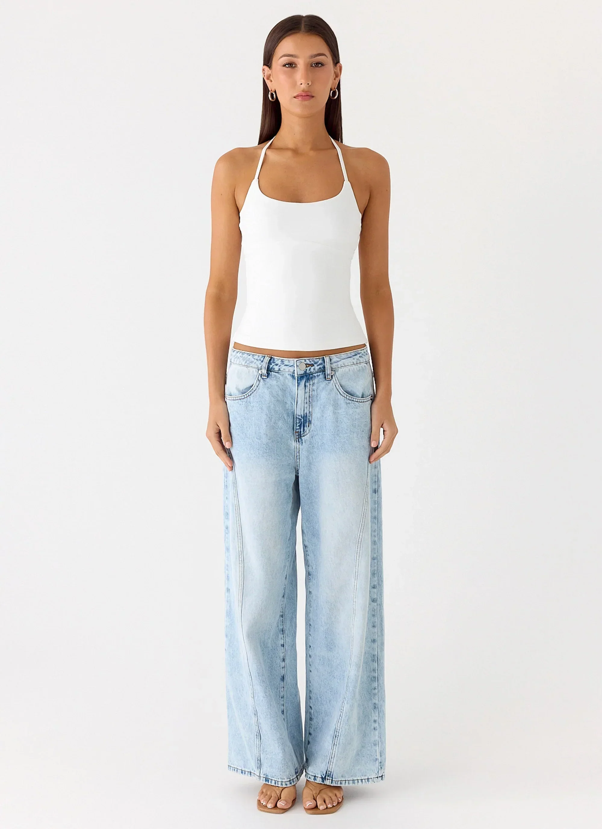 Chauncey Halter Top - White