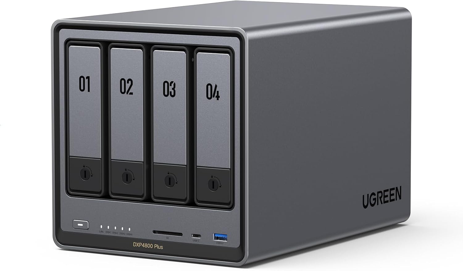 NAS 4 baies Intel 8 Go DDR5 SSD 128 Go 10GbE HDMI 4K