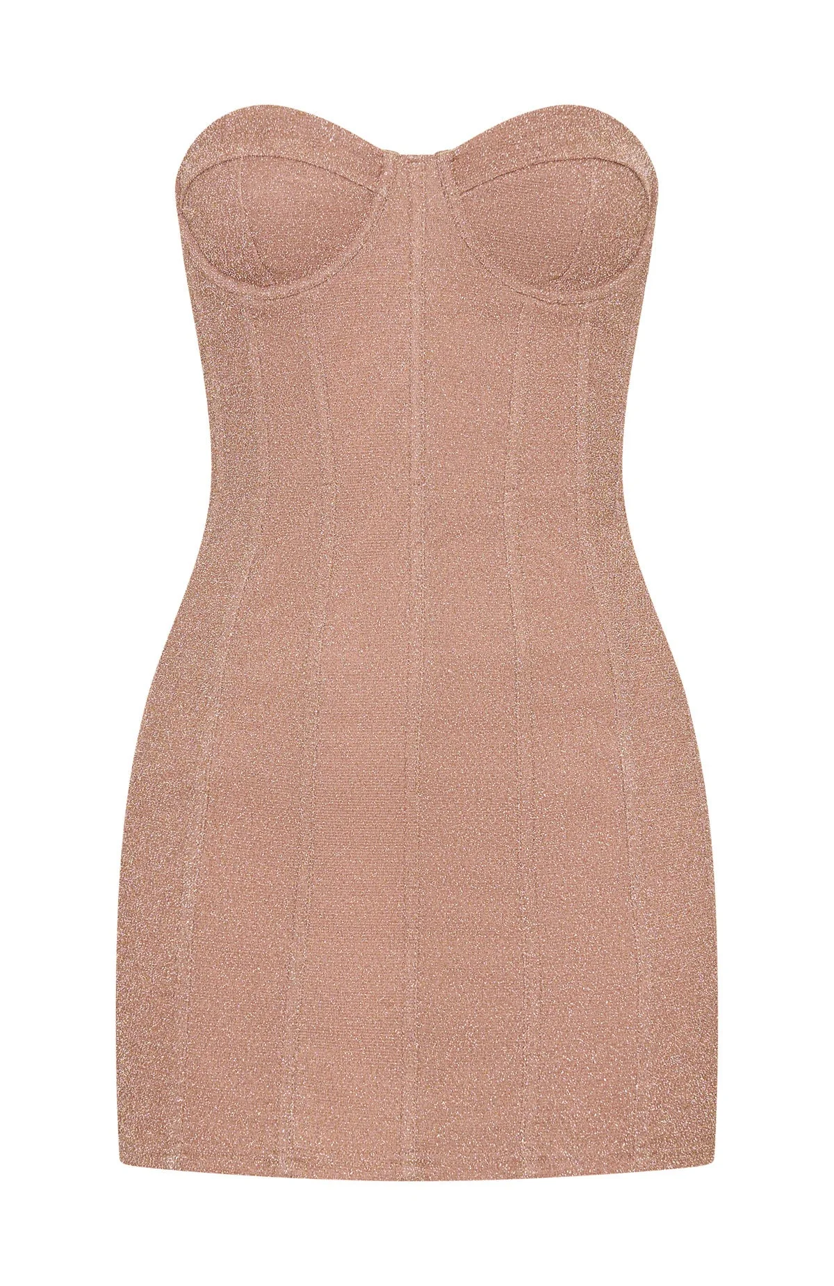 Walk Of Fame Strapless Mini Dress Champagne
