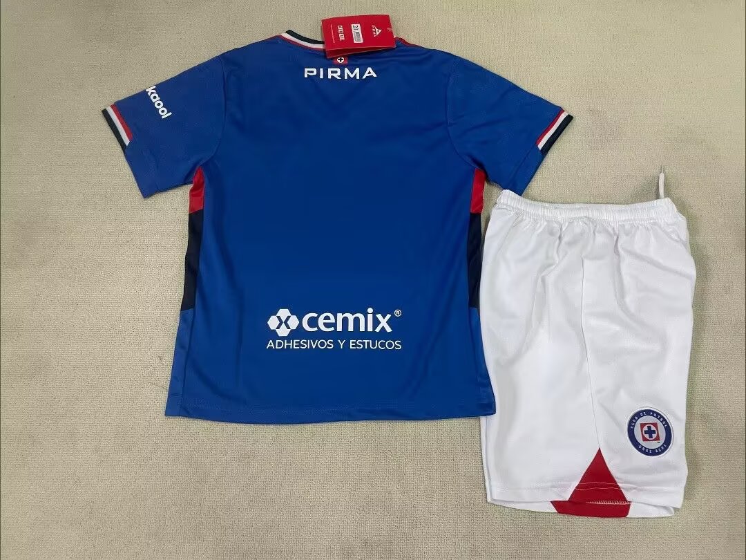 2025-26 Cruz Azul Home Jersey - Children's Size Fans Edition