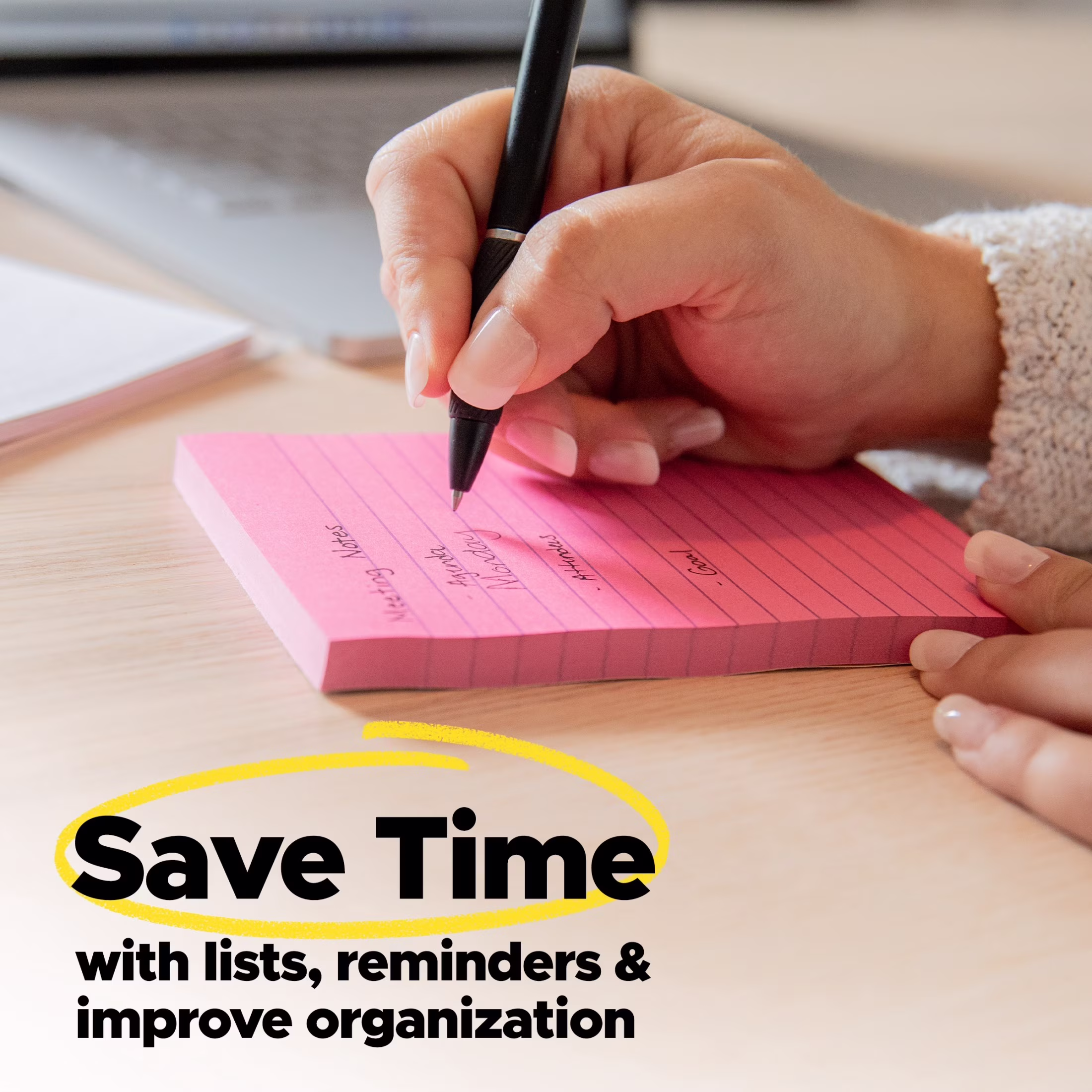Post-it Notes, 1 3/8 in x 1 7/8 in, Poptimistic, 4 Pads
