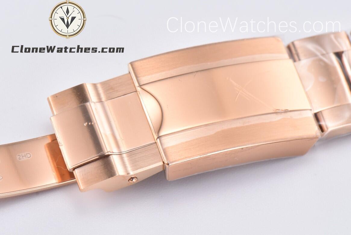 Rolex Super Clone Watches 1:1 Daytona 18K Rose Gold Black Dial M116505-78595 4130 Movement