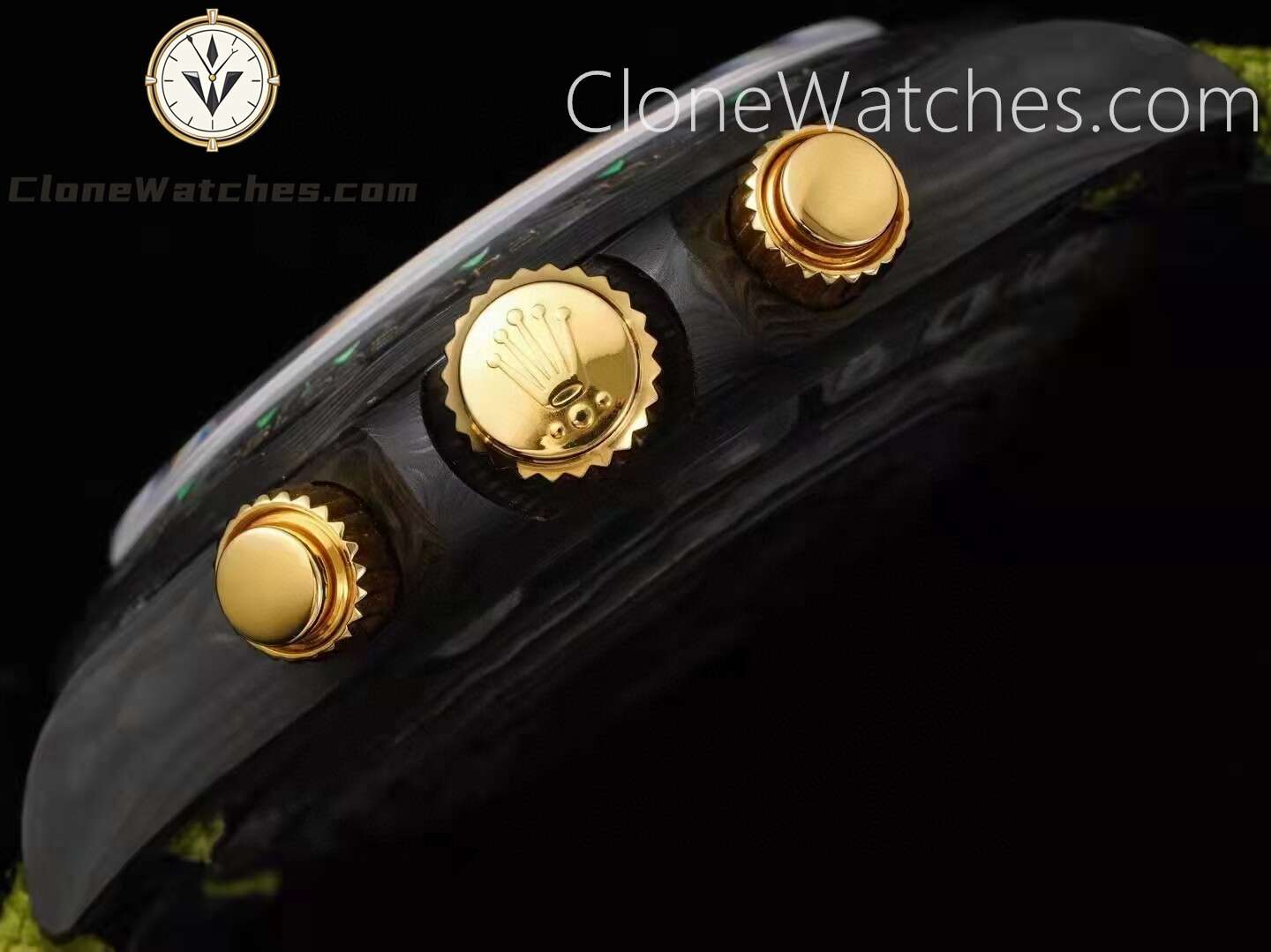 Modified Super Clone Watches 1:1 DiW Rolex Daytona NTPT Carbon “MILITARY GREEN UNIQUE 1′′