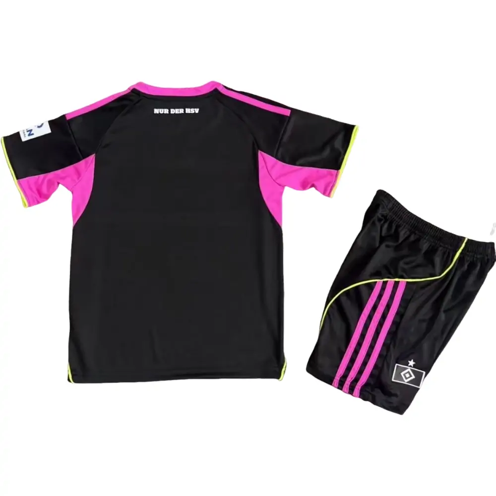 2025-26 Hamburger SV Second Away Kit - Short Sleeve Children's suit Fans Edition