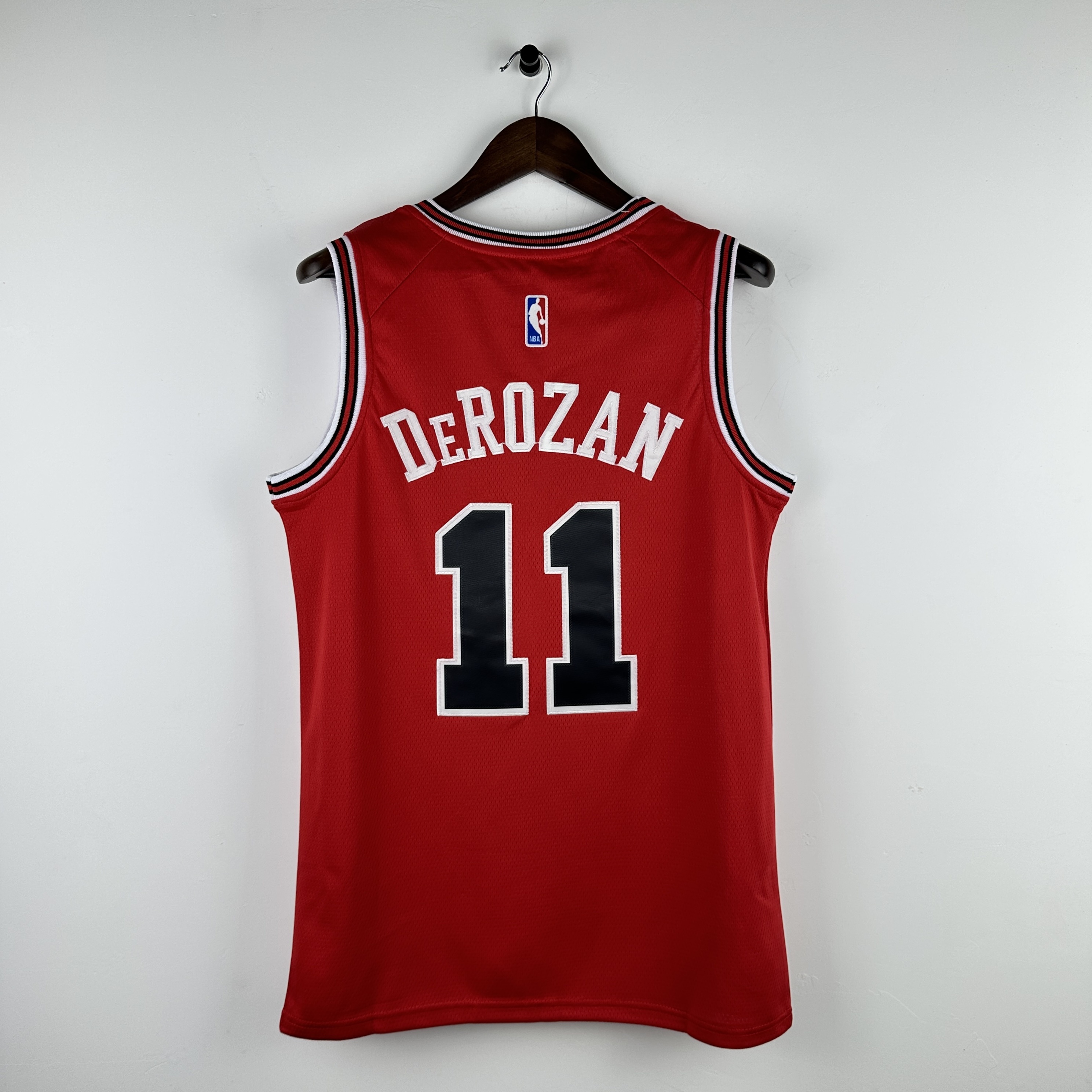 Embroidered Bulls Red No. 11 DeRozan