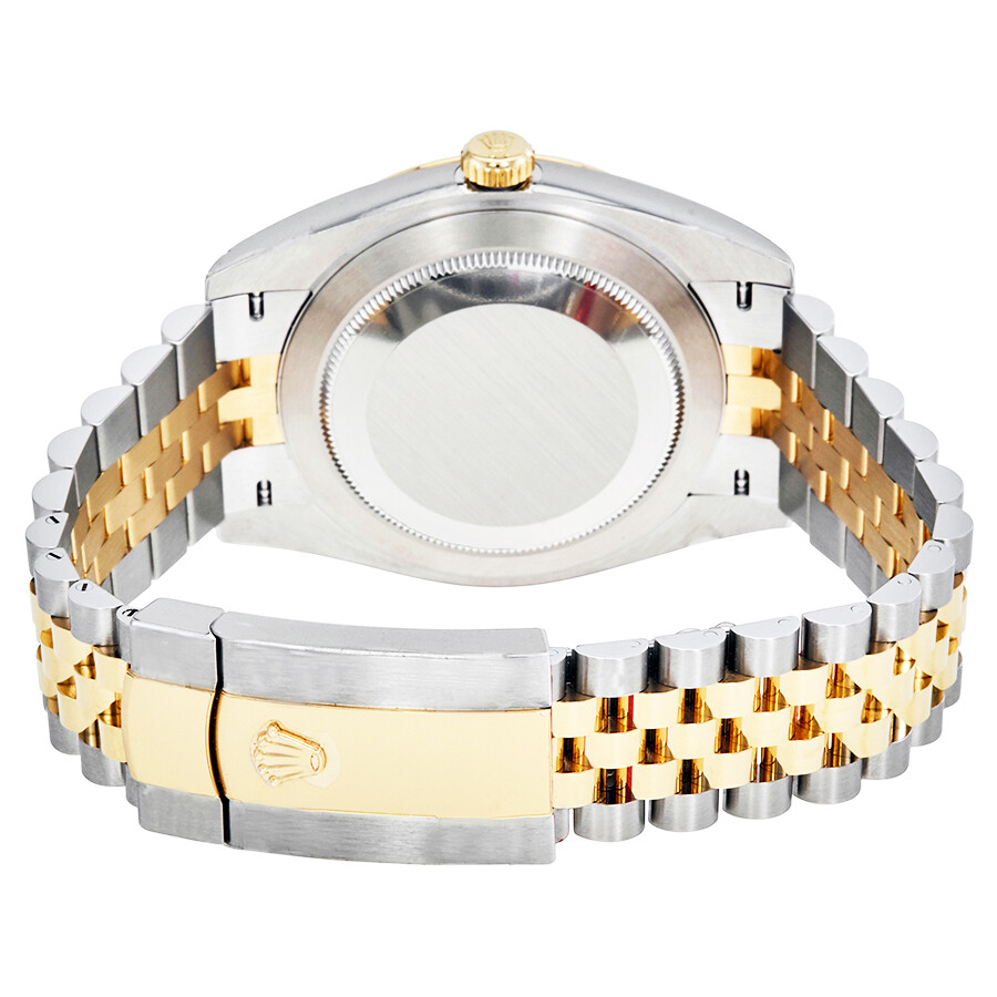 Rolex Datejust 41 White Dial Steel and 18K Yellow Gold Jubilee Bracelet Men s Watch 126303WSJ（Lifetime free warranty+90-days replacement service & Refund!.）