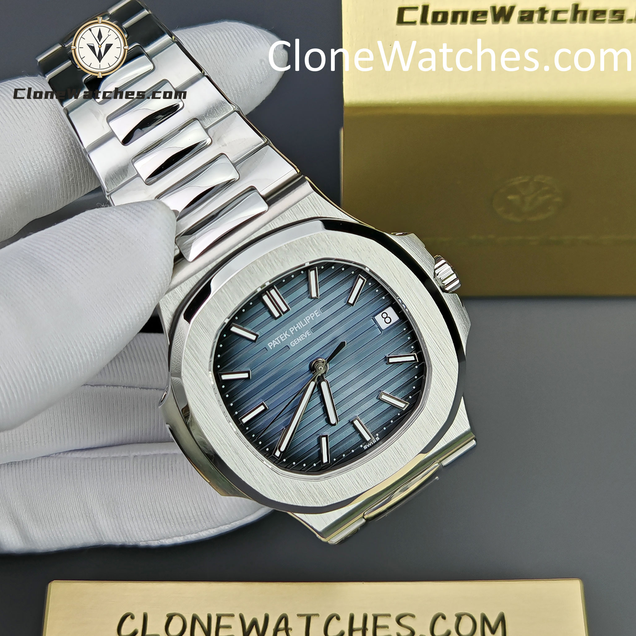 Patek Philippe Super Clone Watches 1:1 5711 Nautilus Dark blue Dial
