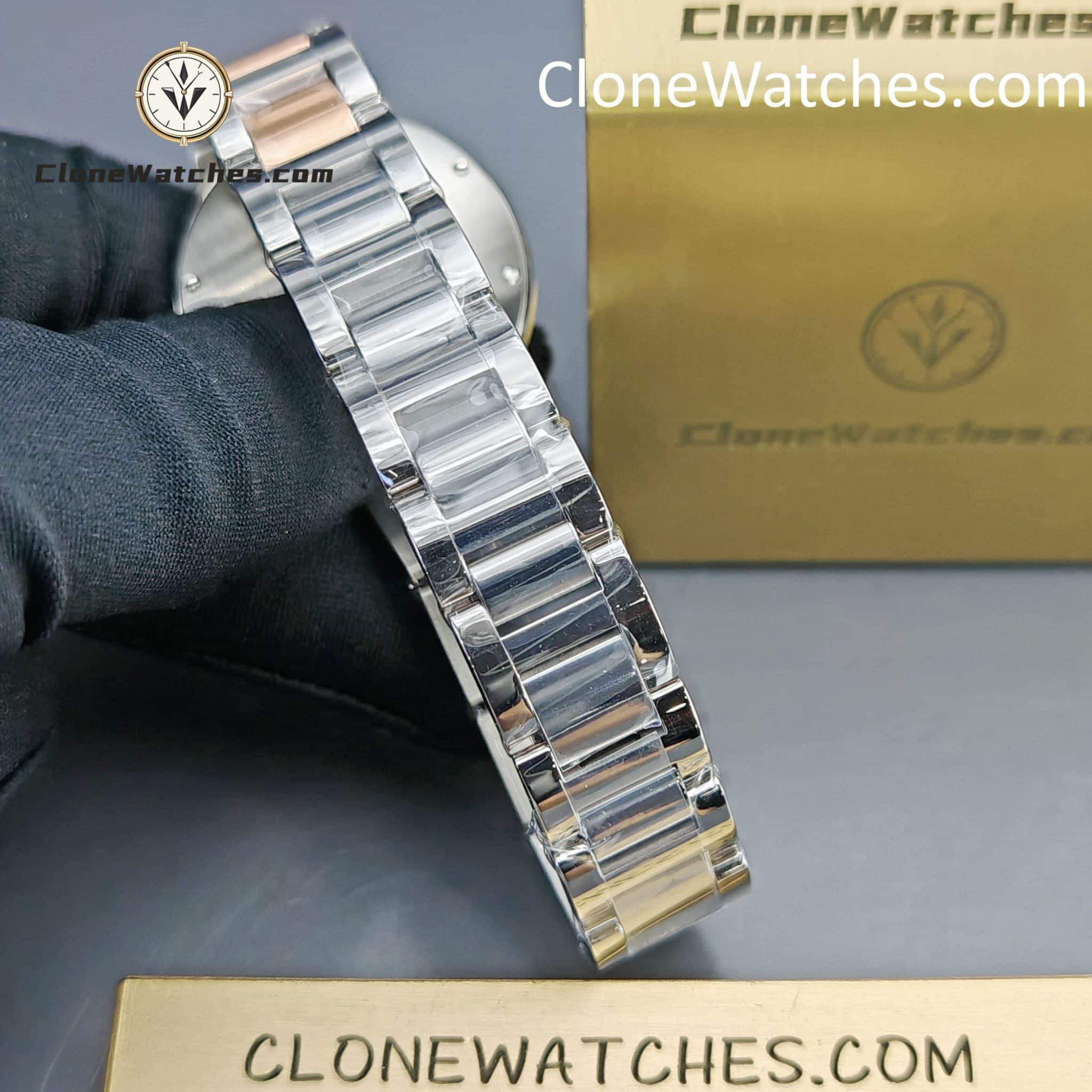 Cartier Super Clone Watches 1:1 Ballon Bleu de W6920070 Pink Mother-of-Pearl Dial 33mm