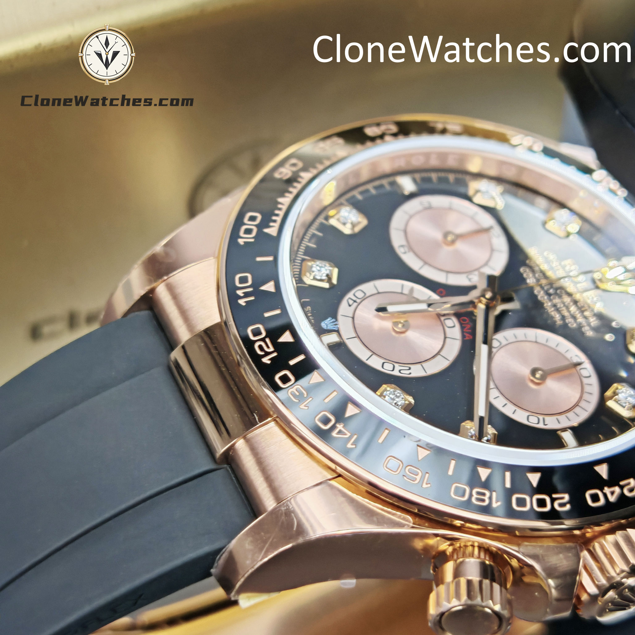 Rolex Super Clone Watches 1:1 Daytona Rose Gold M126515ln-0004 4131 Movement