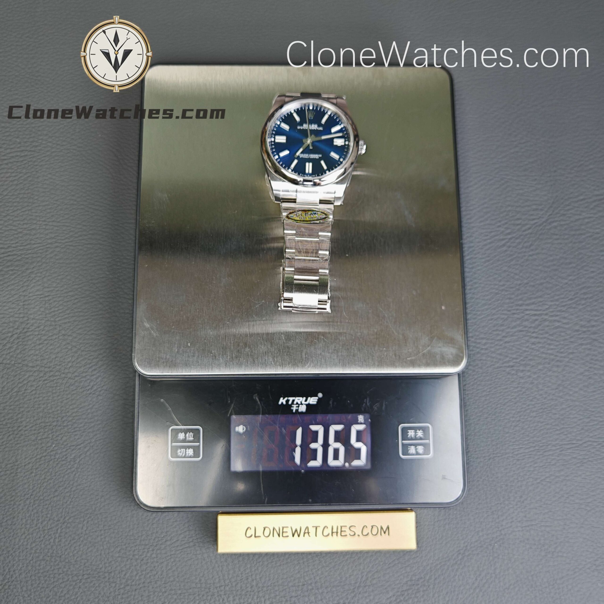 Rolex Super Clone Watches 1:1 Oyster Perpetual Blue Dial 41MM m124300-0003 3230 Movement
