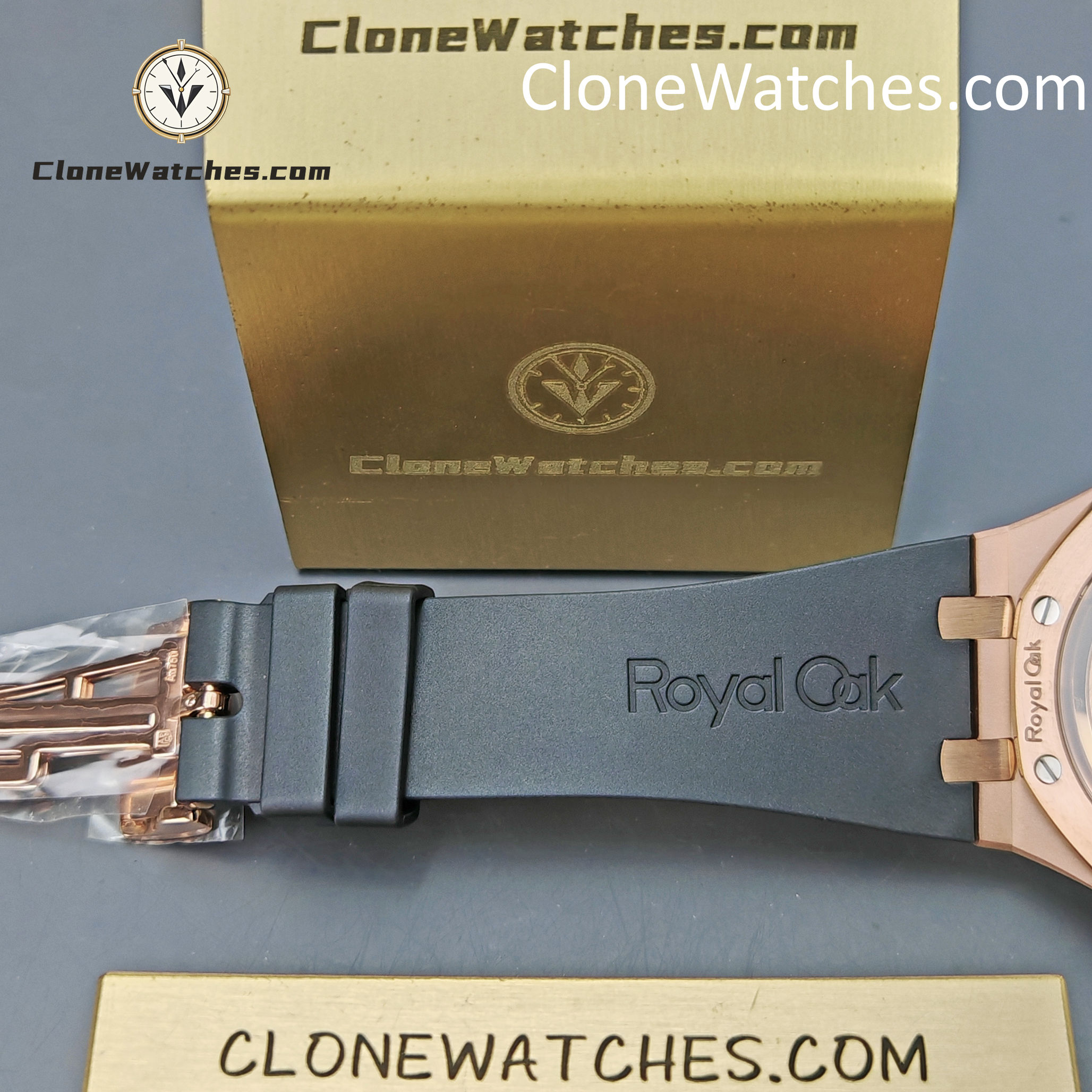 Audemars Piguet Super Clone Watches 1:1 Royal Oak Rose Gold 15500 Black Dial