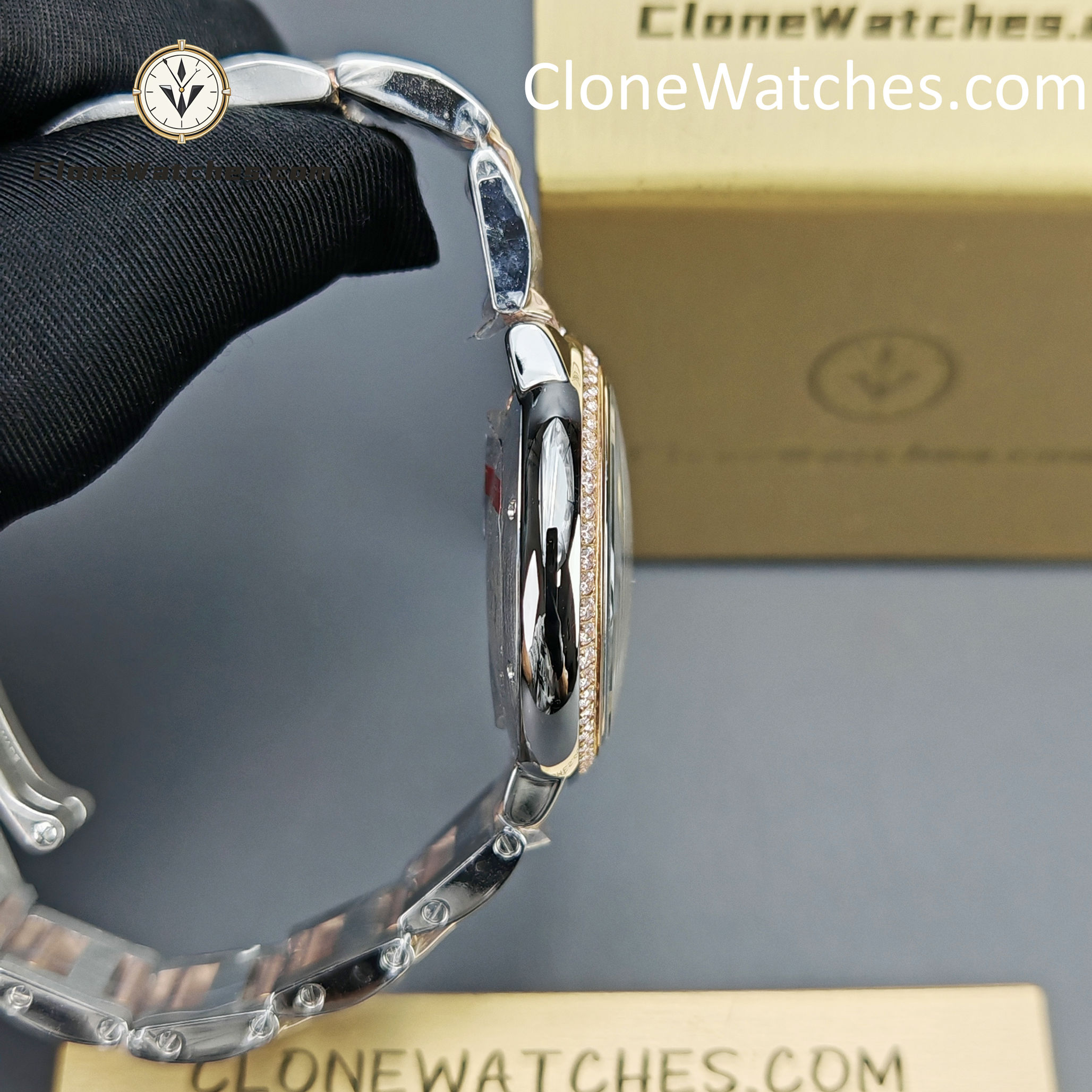 Cartier Super Clone Watches 1:1 Ballon Bleu de W3BB0023 Silver Dial Diamond bezel 33mm